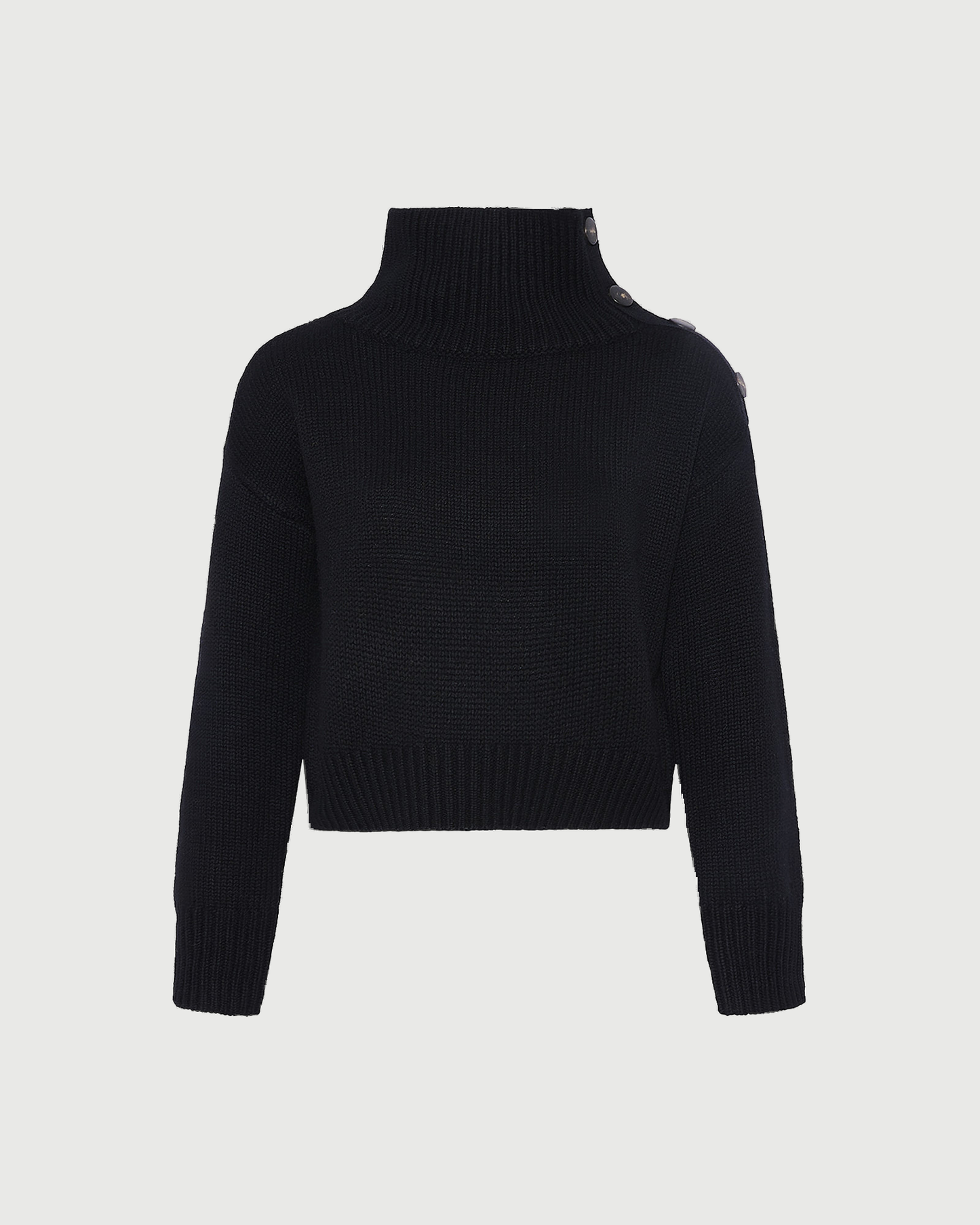Short oversized knitted sweater - Yves Salomon - New Fall Winter Collection