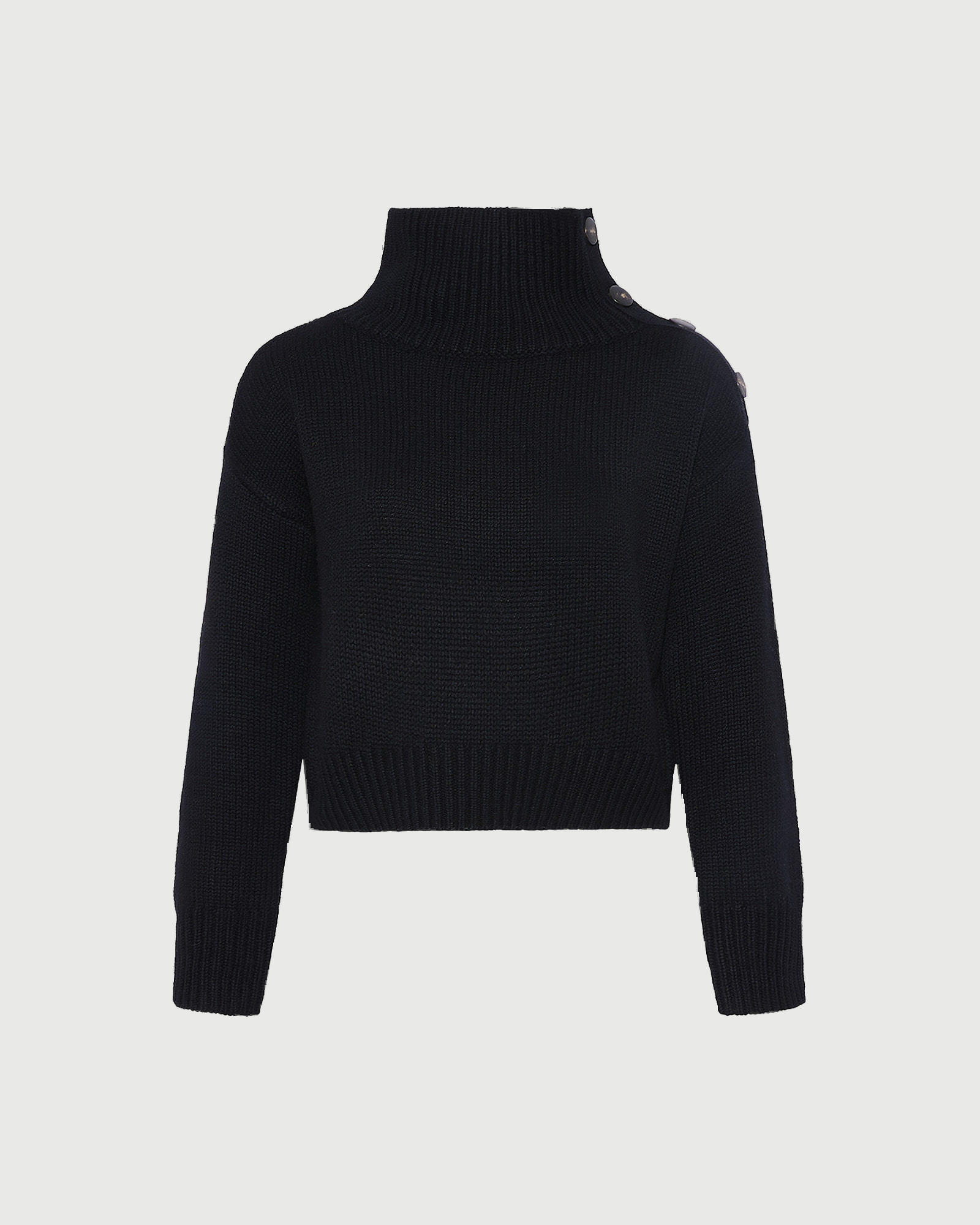 Short oversized knitted sweater - Yves Salomon - New Fall Winter Collection