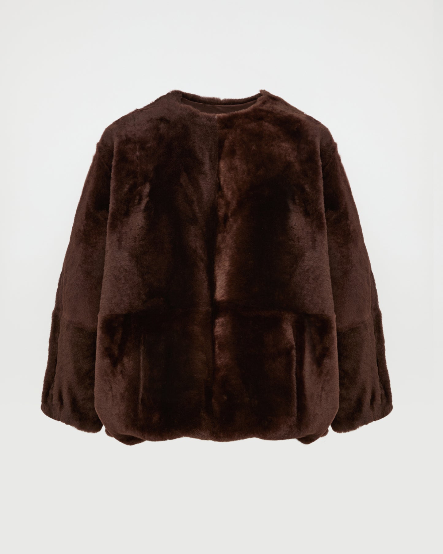 Lambskin shearling sweatshirt