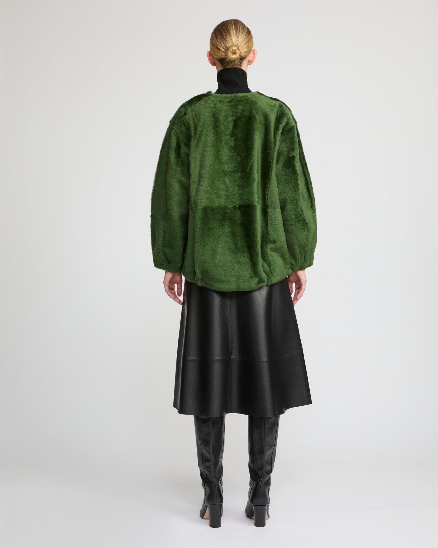Lambskin shearling sweatshirt