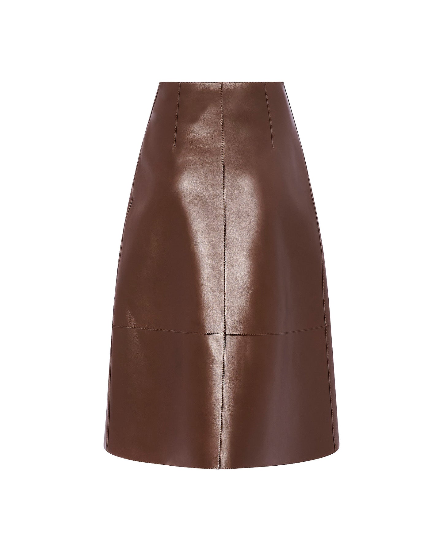 Woollen bonded leather wrap skirt - Yves Salomon