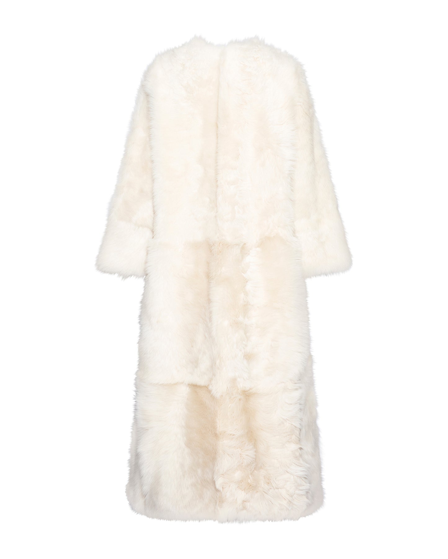 Extra long Toscana lambskin shearling coat - Yves Salomon