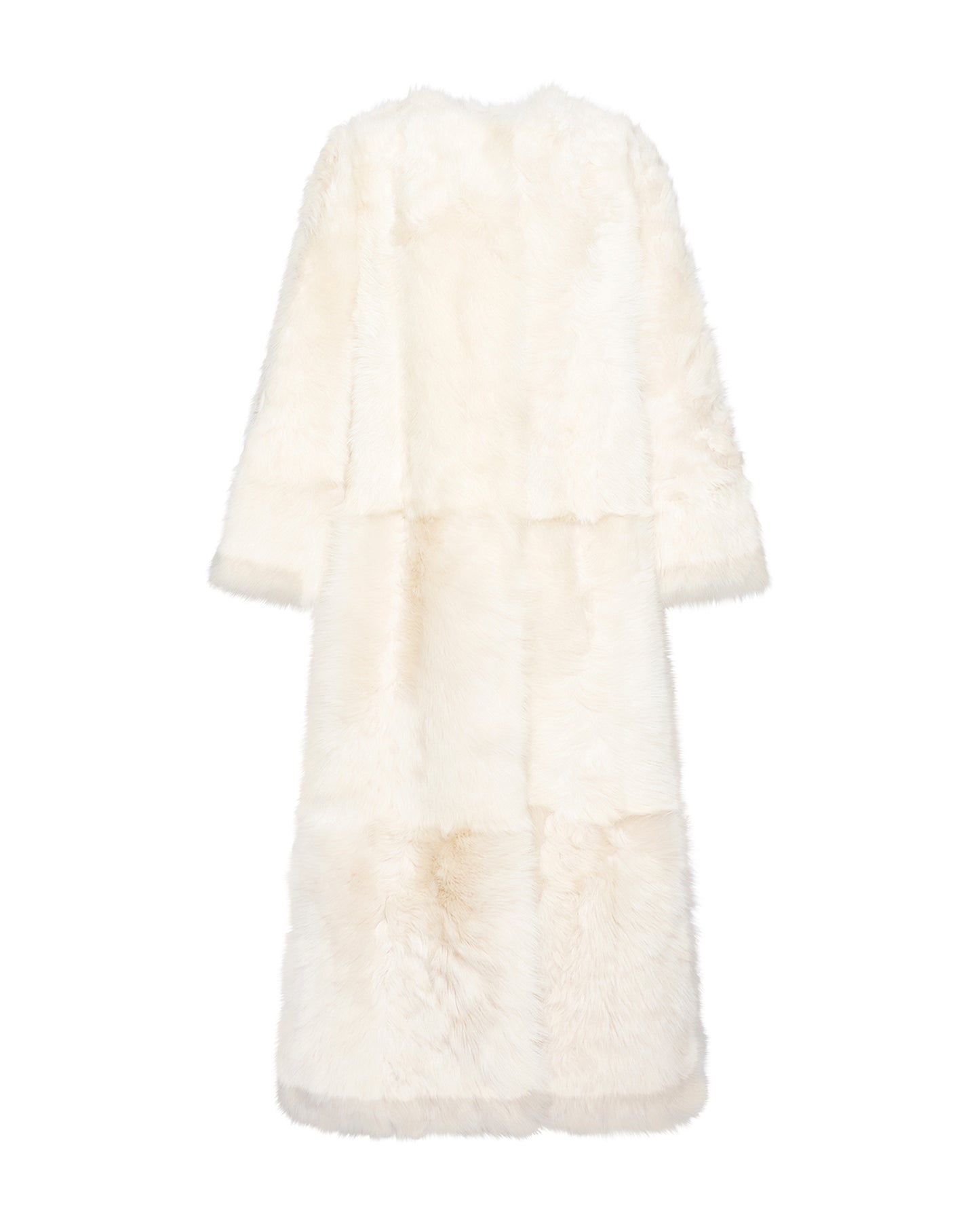 Extra long Toscana lambskin shearling coat - Yves Salomon