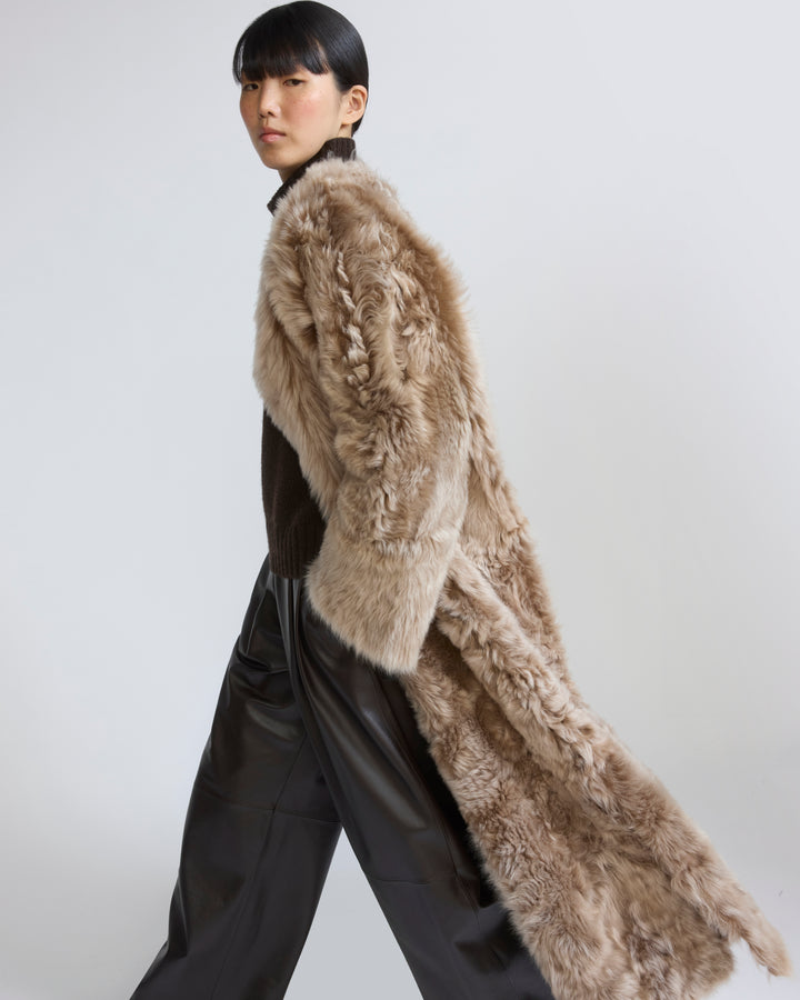 Extra long Toscana lambskin shearling coat - Yves Salomon - New Fall/Winter Collection
