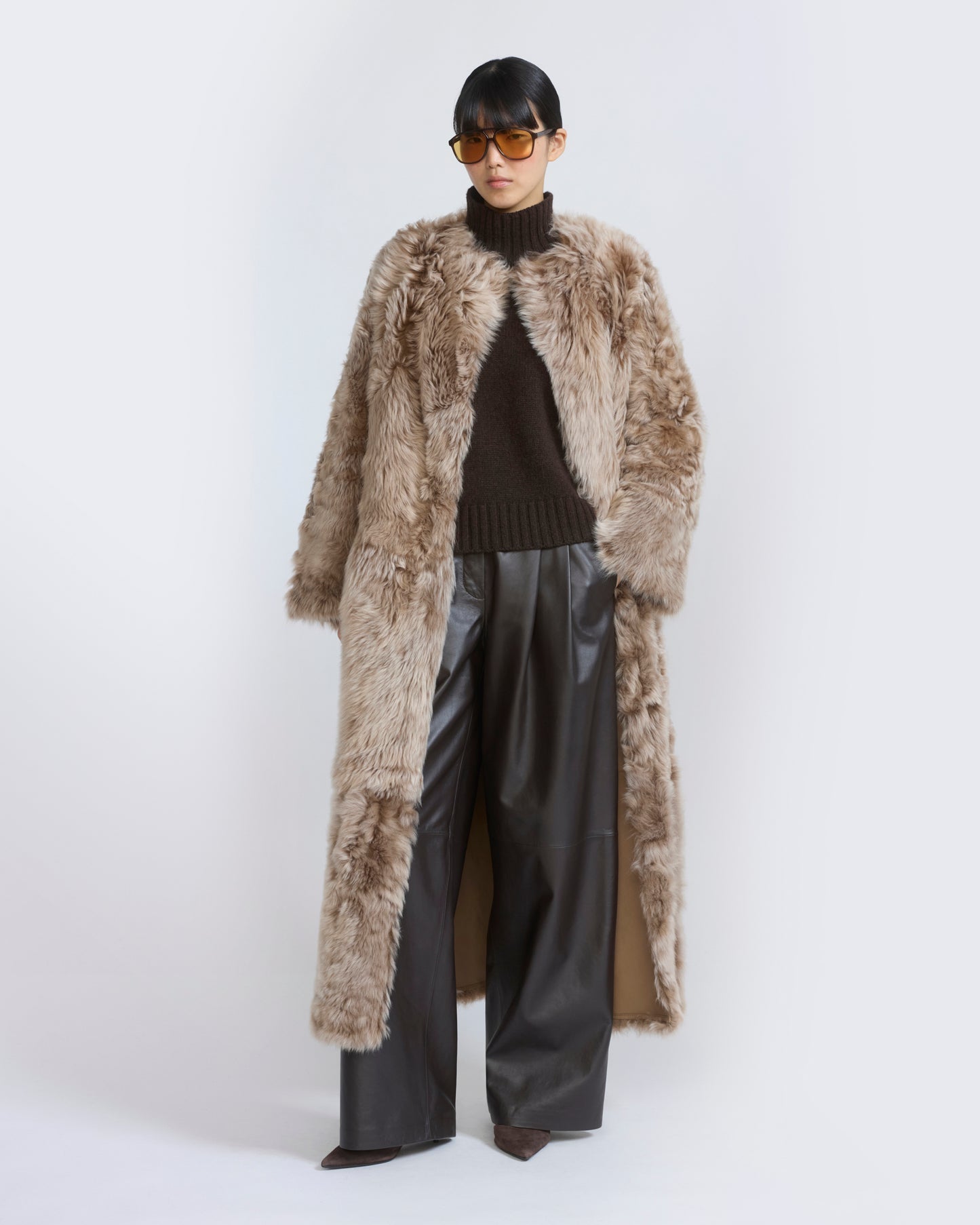 Extra long Toscana lambskin shearling coat - Yves Salomon - New Fall/Winter Collection