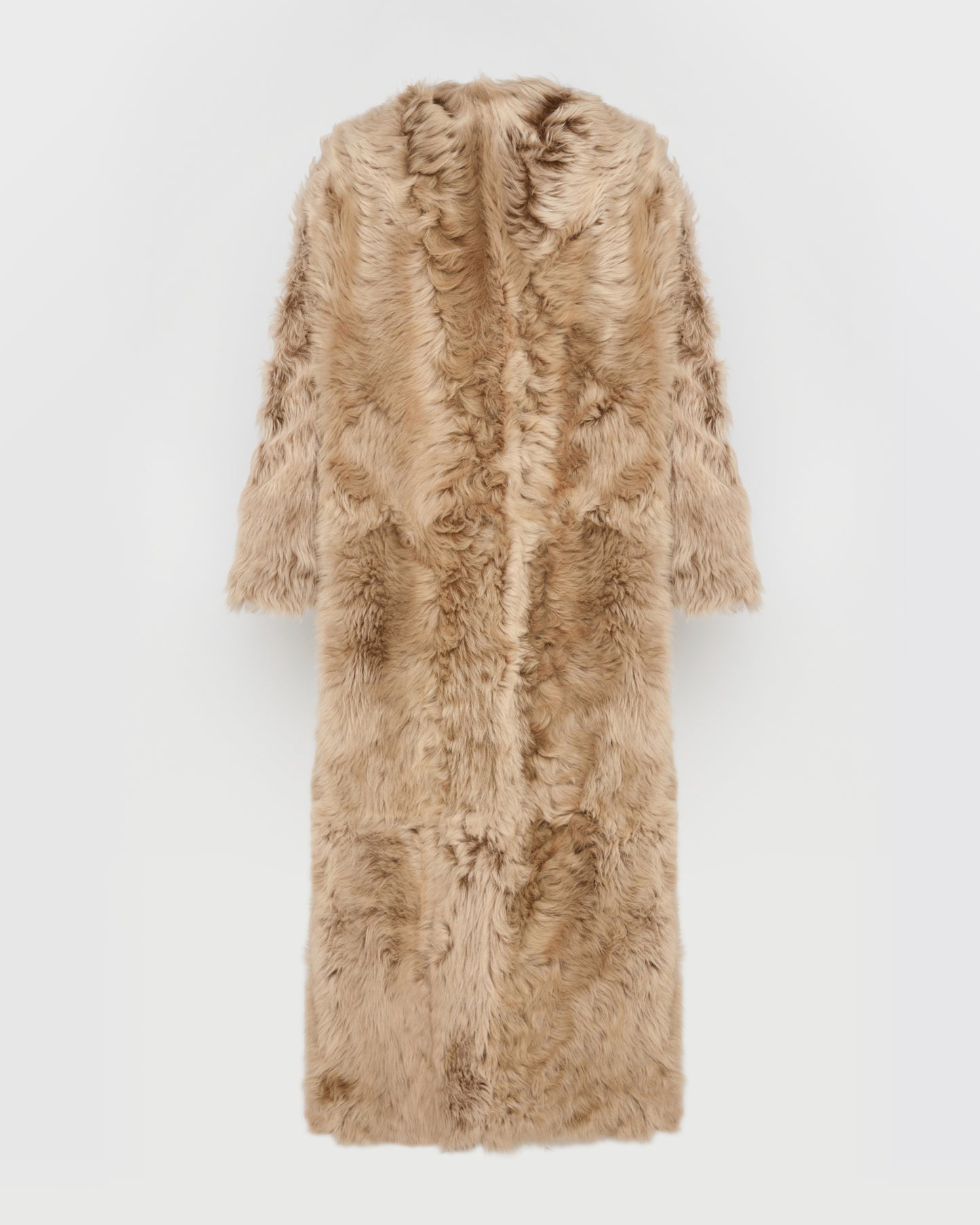 Extra long Toscana lambskin shearling coat