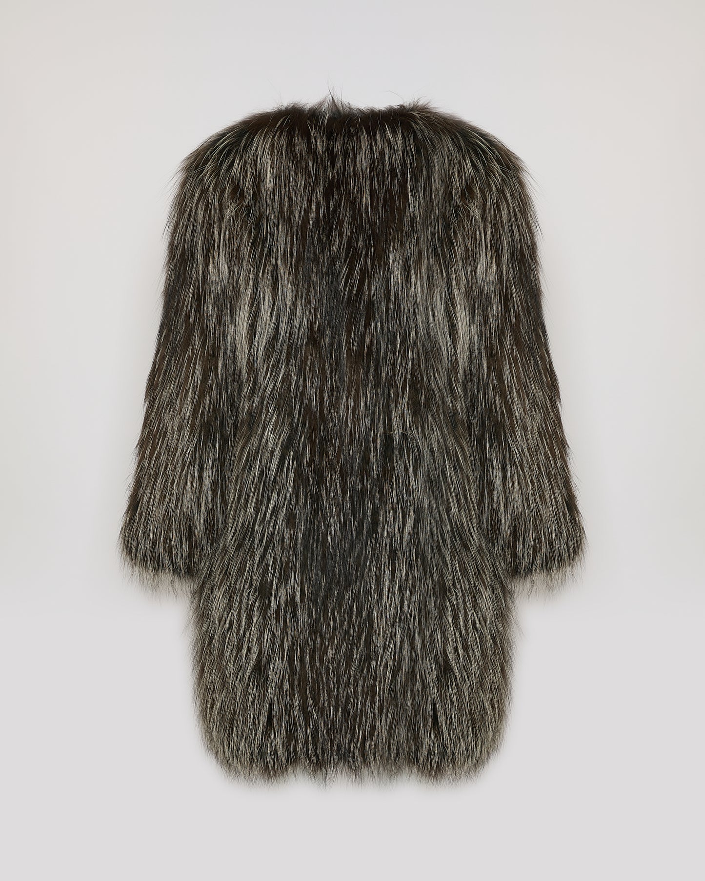 Long jacket in knitted fox fur - Yves Salomon