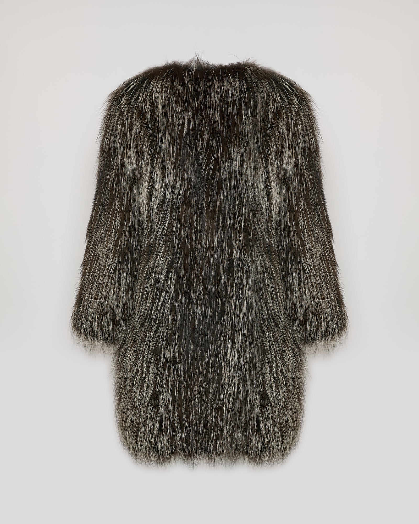 Long jacket in knitted fox fur - Yves Salomon