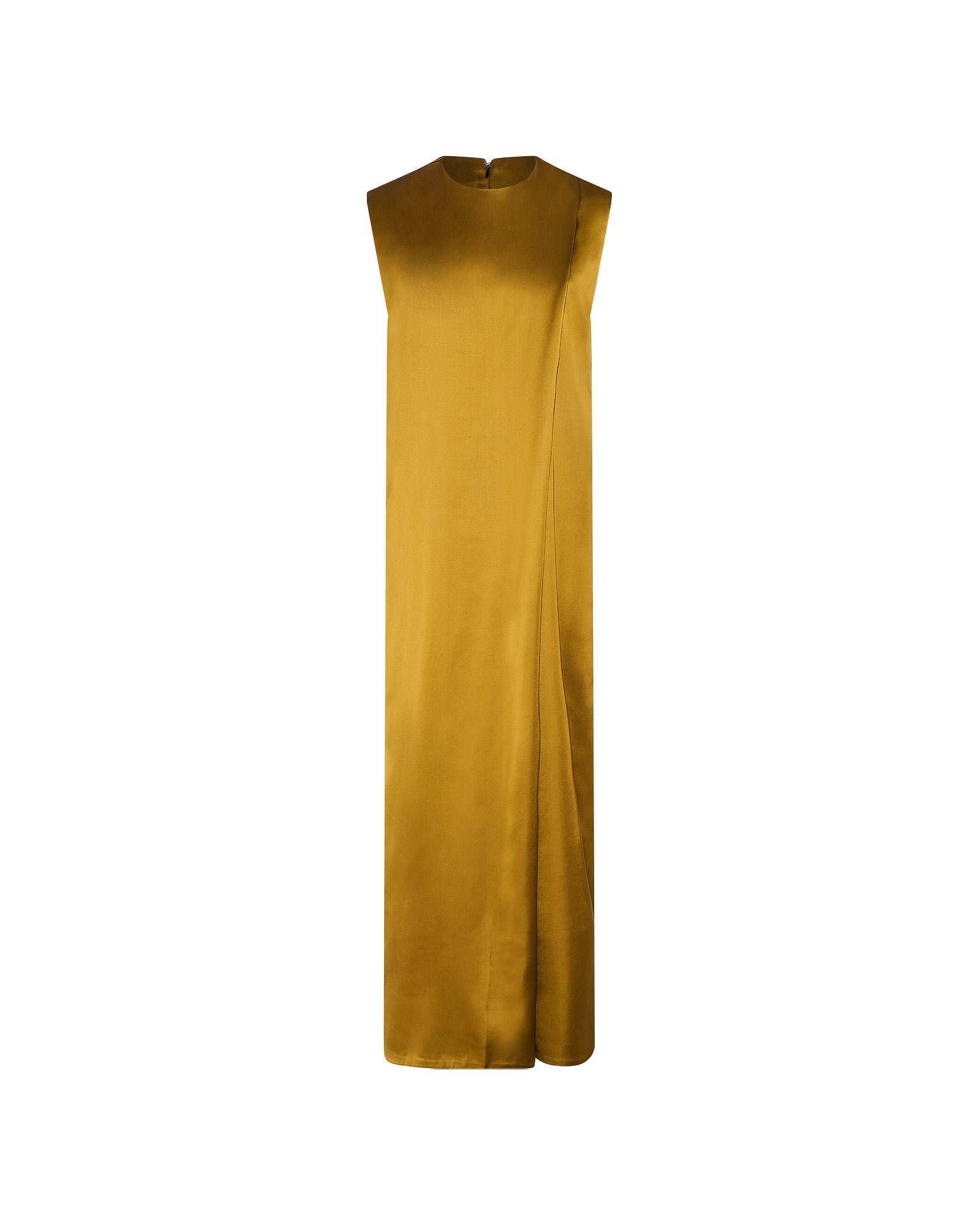 Heavy wool satin maxi dress - Yves Salomon