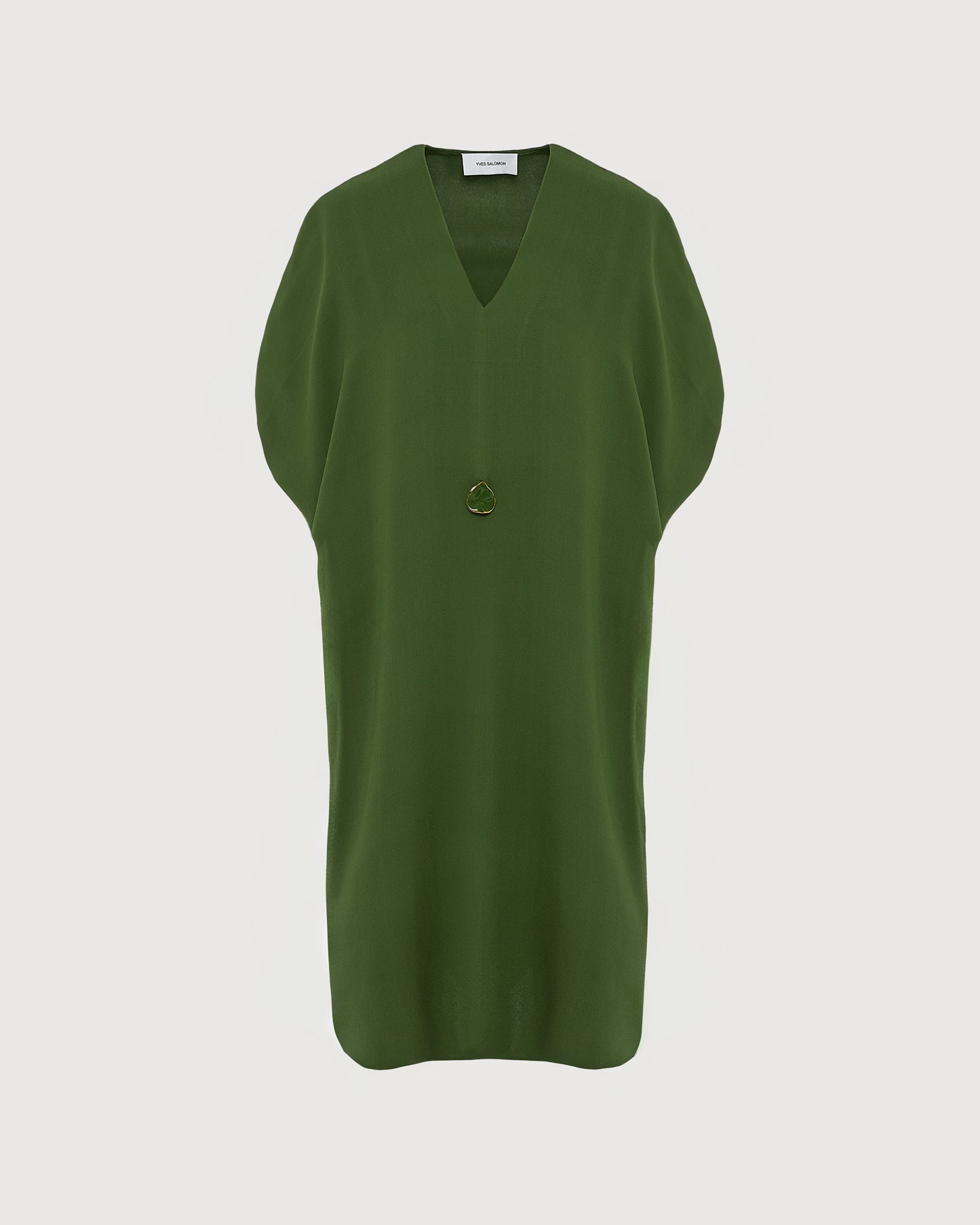Draped dress in silk crepe - Yves Salomon