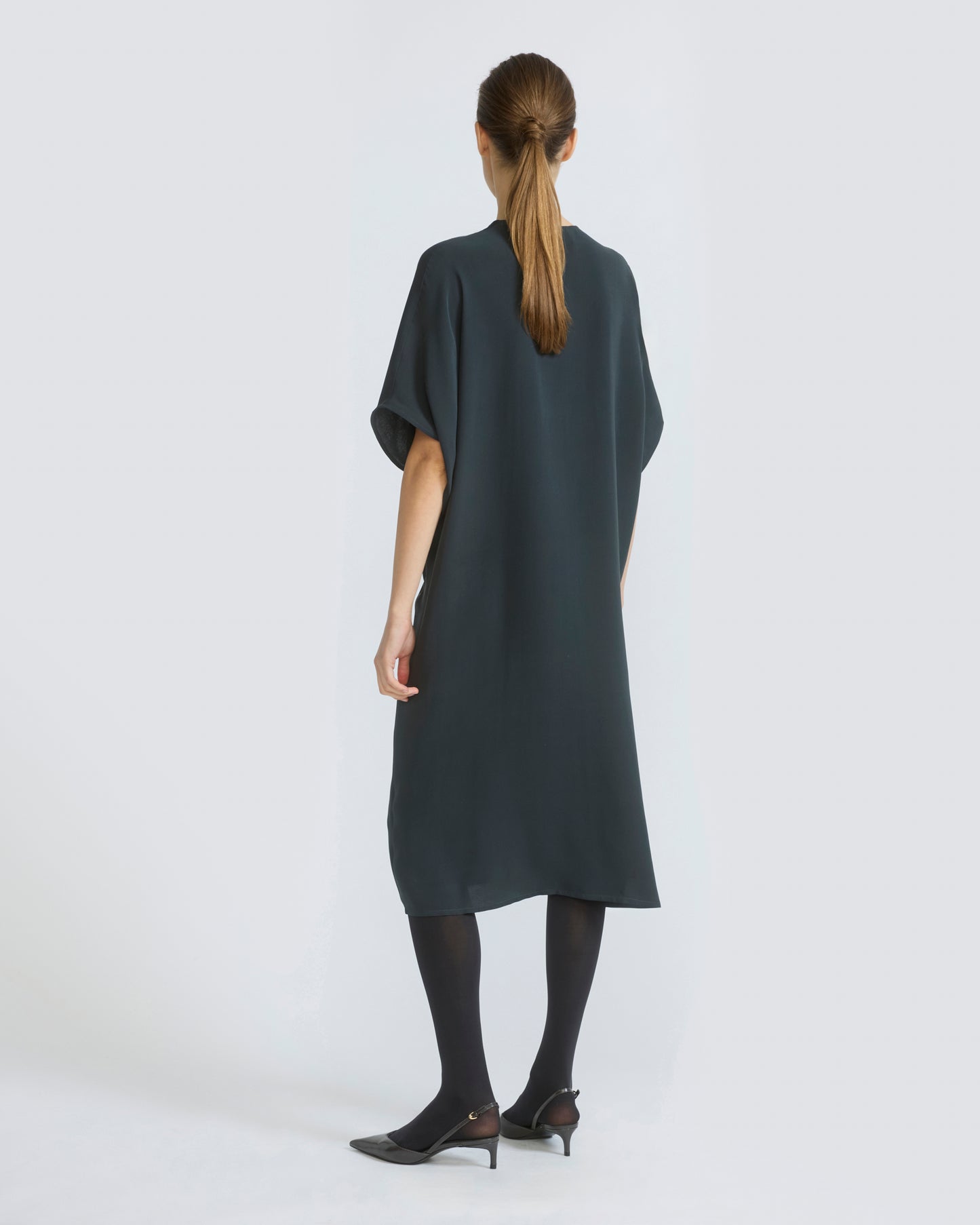 Draped dress in silk crepe - Yves Salomon - New Fall/Winter Collection