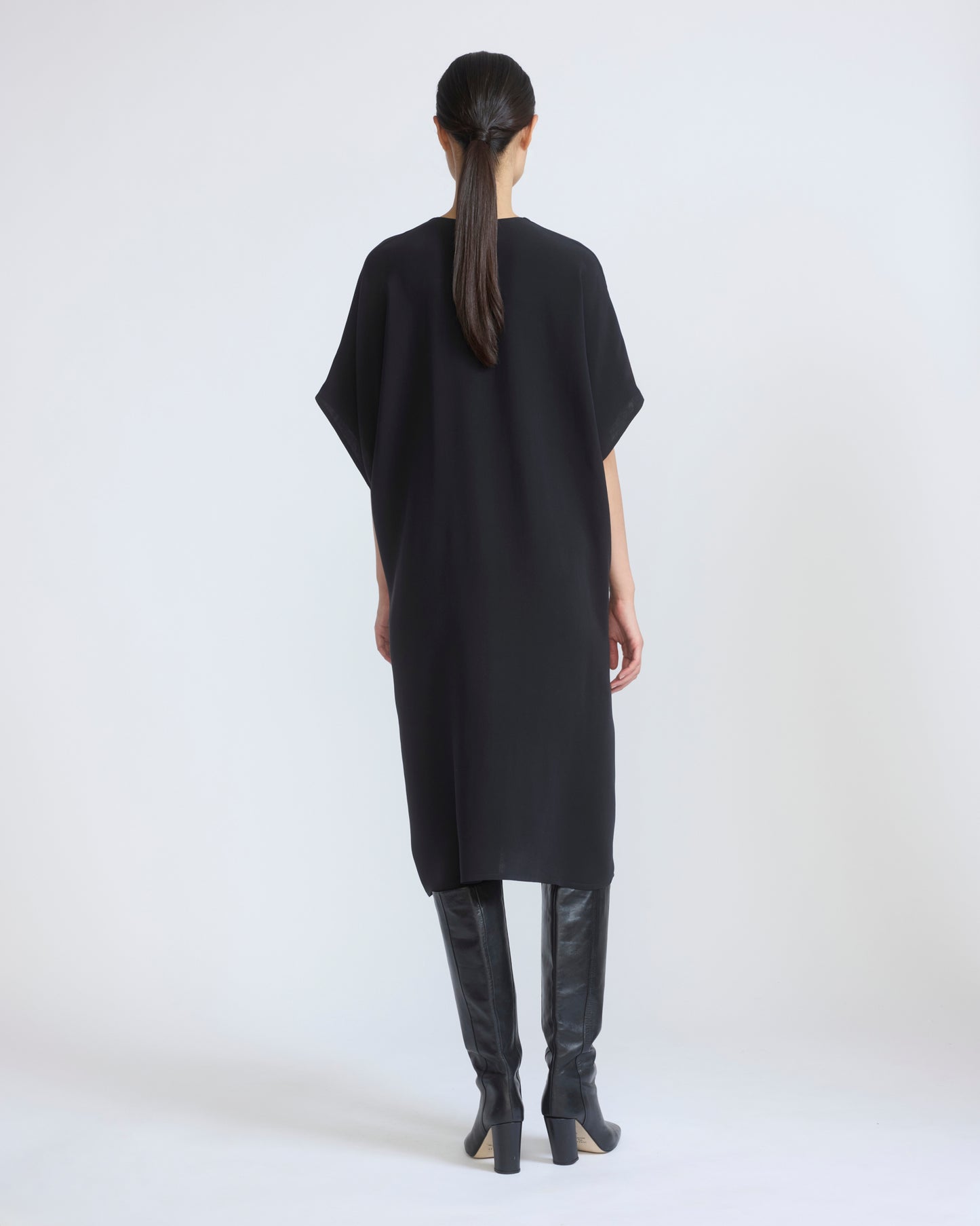 Draped dress in silk crepe - Yves Salomon - New Fall/Winter Collection