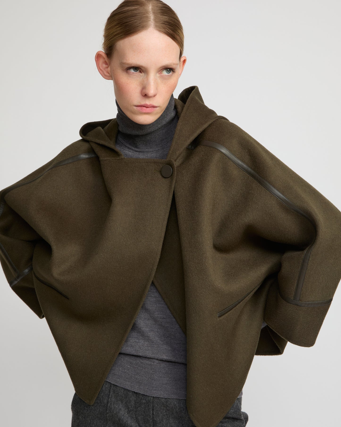 Double-sided cashmere-blend hooded jacket - Yves Salomon