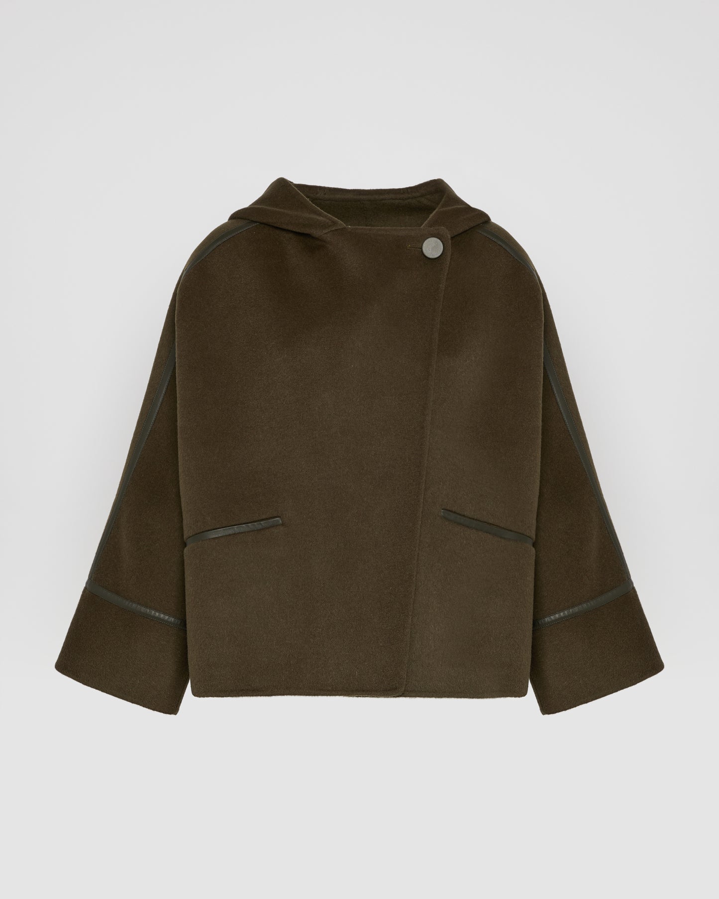 Double-sided cashmere-blend hooded jacket - Yves Salomon