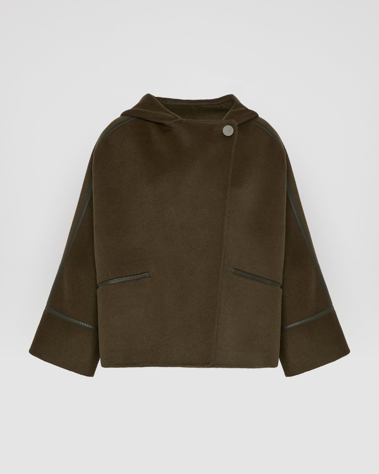 Double-sided cashmere-blend hooded jacket - Yves Salomon