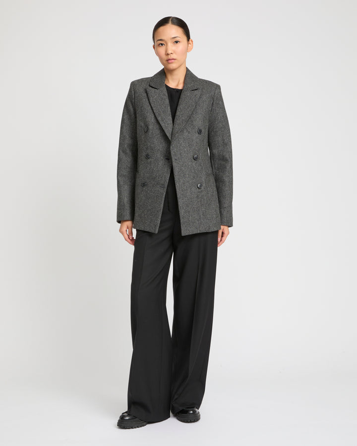 Flannel tailored jacket