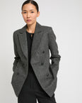 Flannel tailored jacket