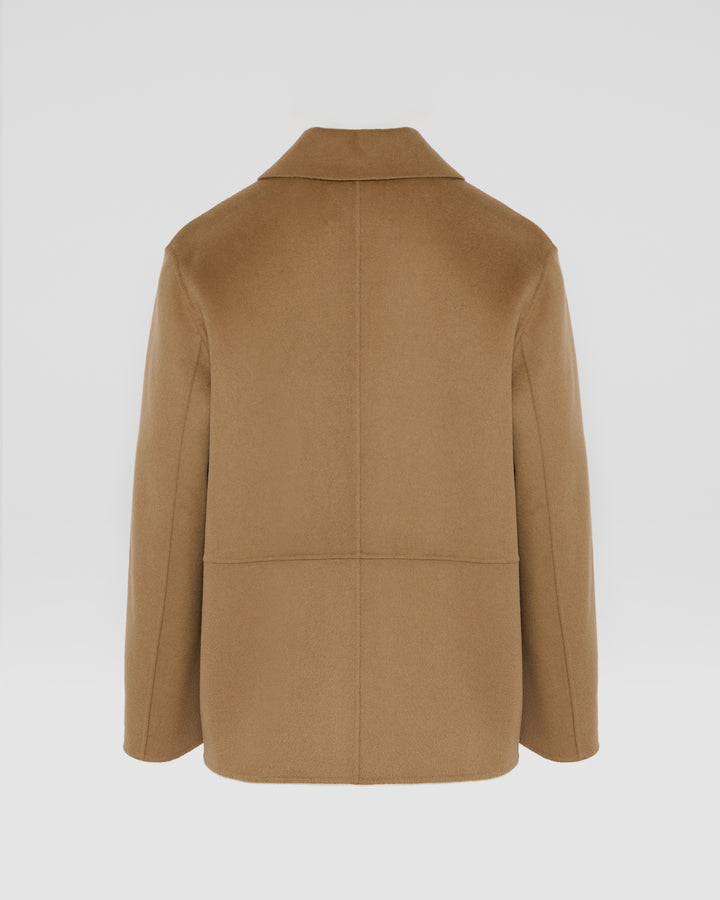 Black Friday - Yves Salomon - Double-sided cashmere-blend jacket - camel - back view