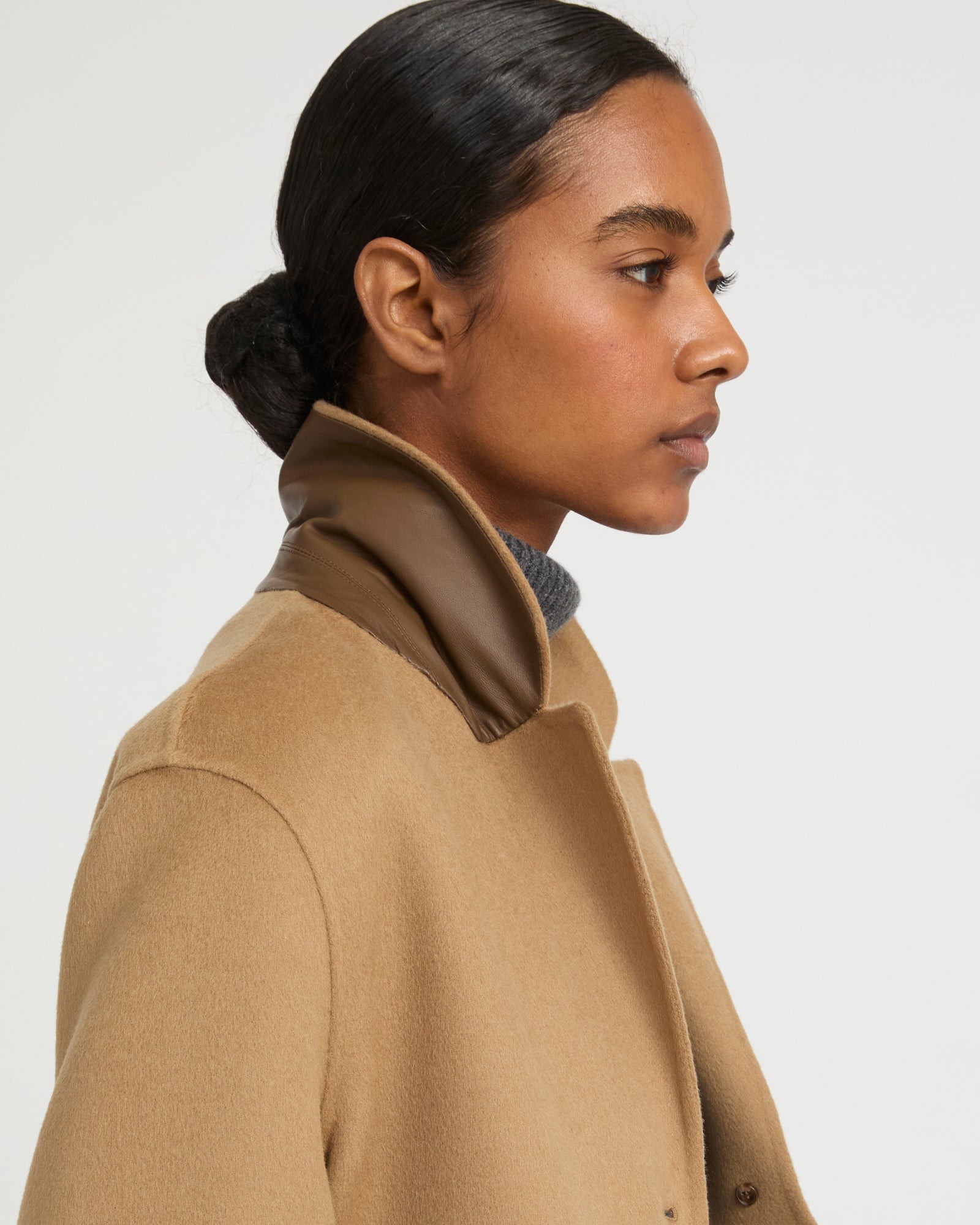 Double-sided cashmere-blend jacket - Yves Salomon