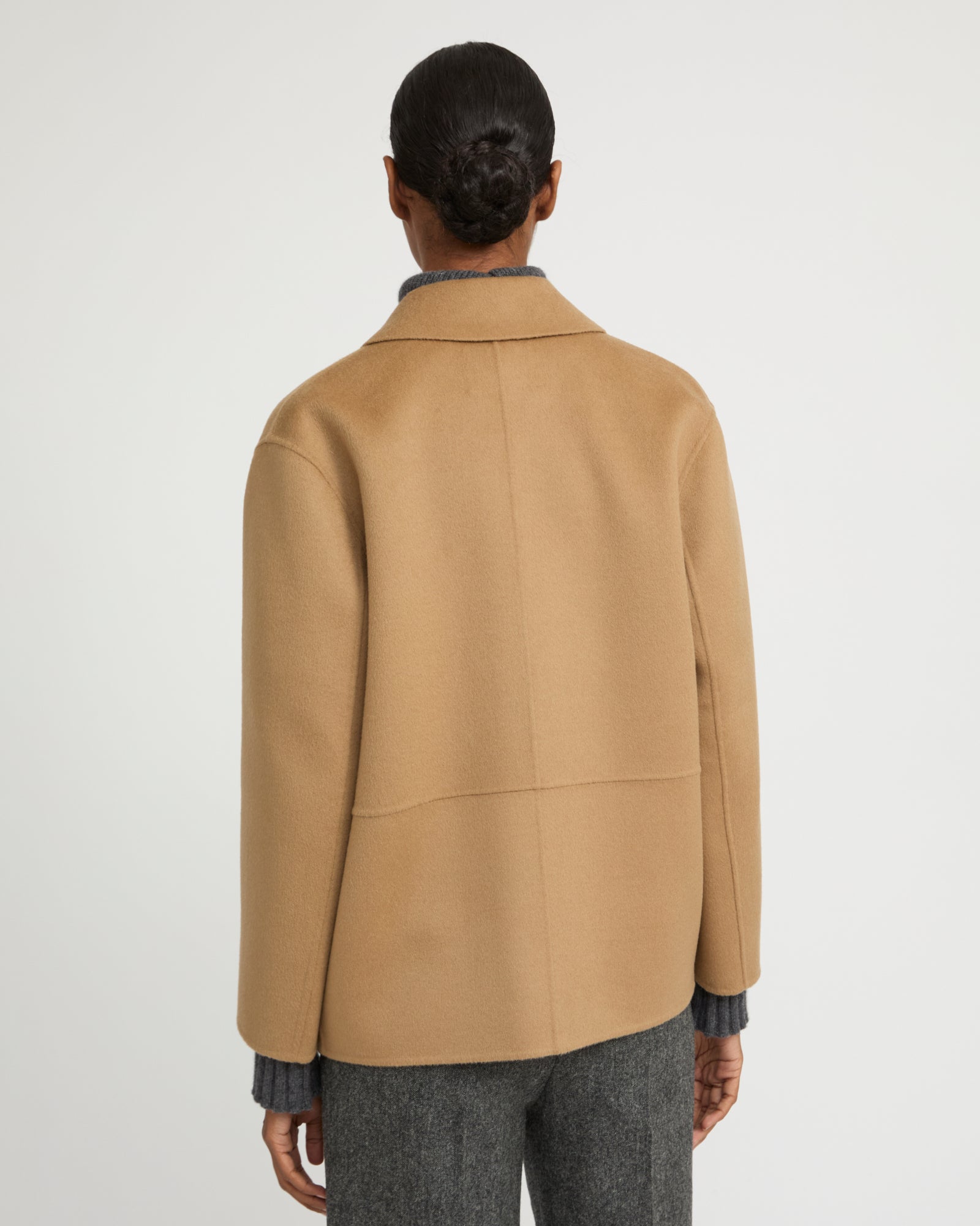 Double-sided cashmere-blend jacket - Yves Salomon