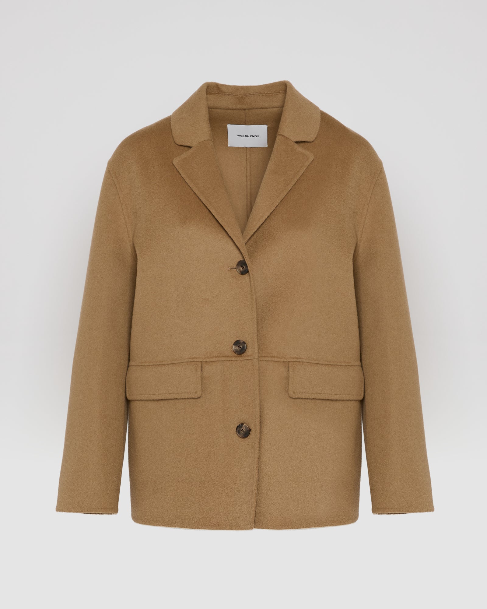 Double-sided cashmere-blend jacket - Yves Salomon