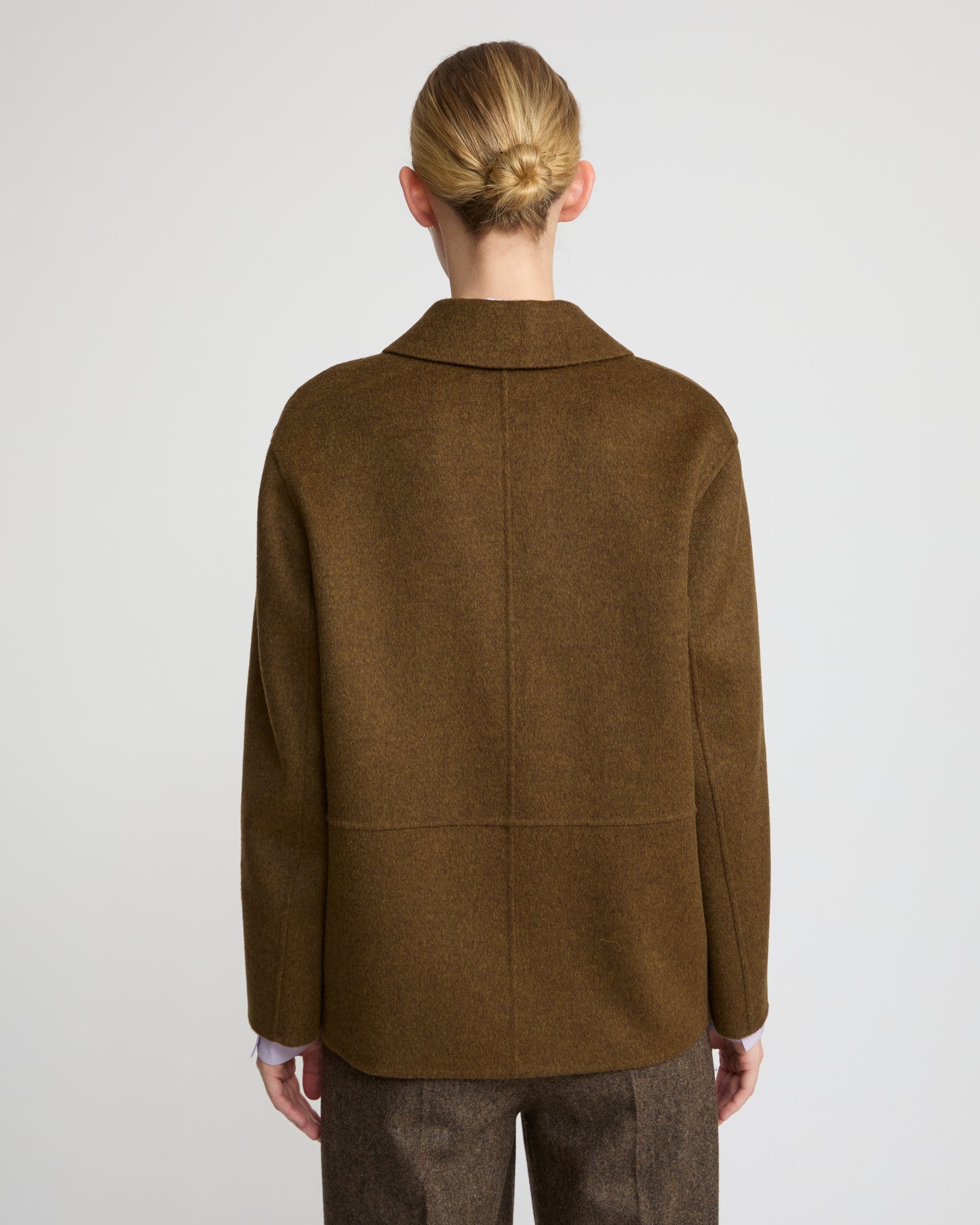 Double-sided cashmere-blend jacket