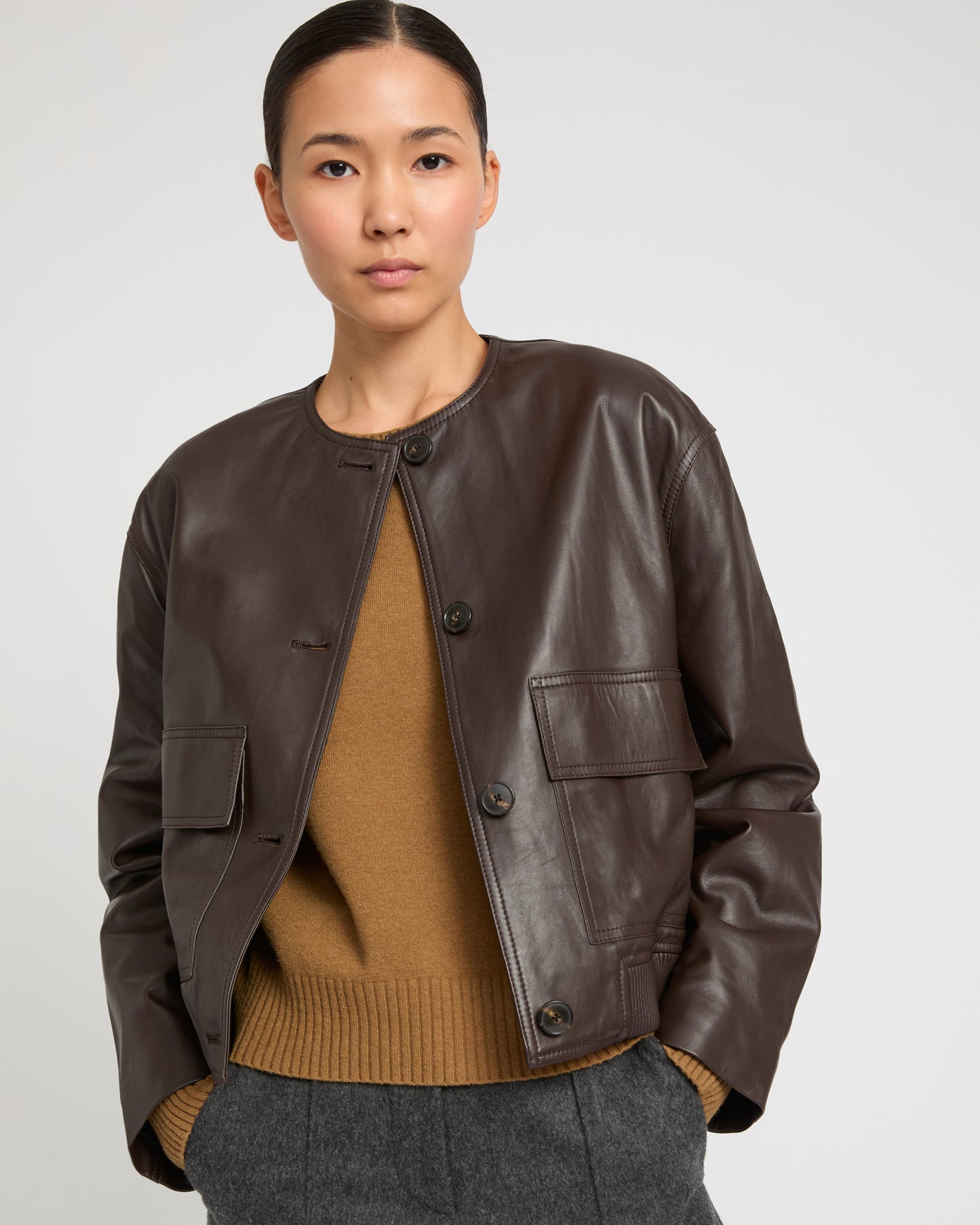 Lamb leather jacket