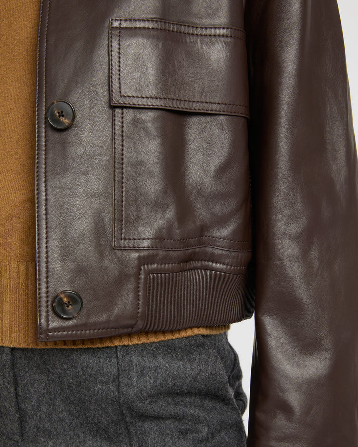 Lamb leather jacket -Yves Salomon