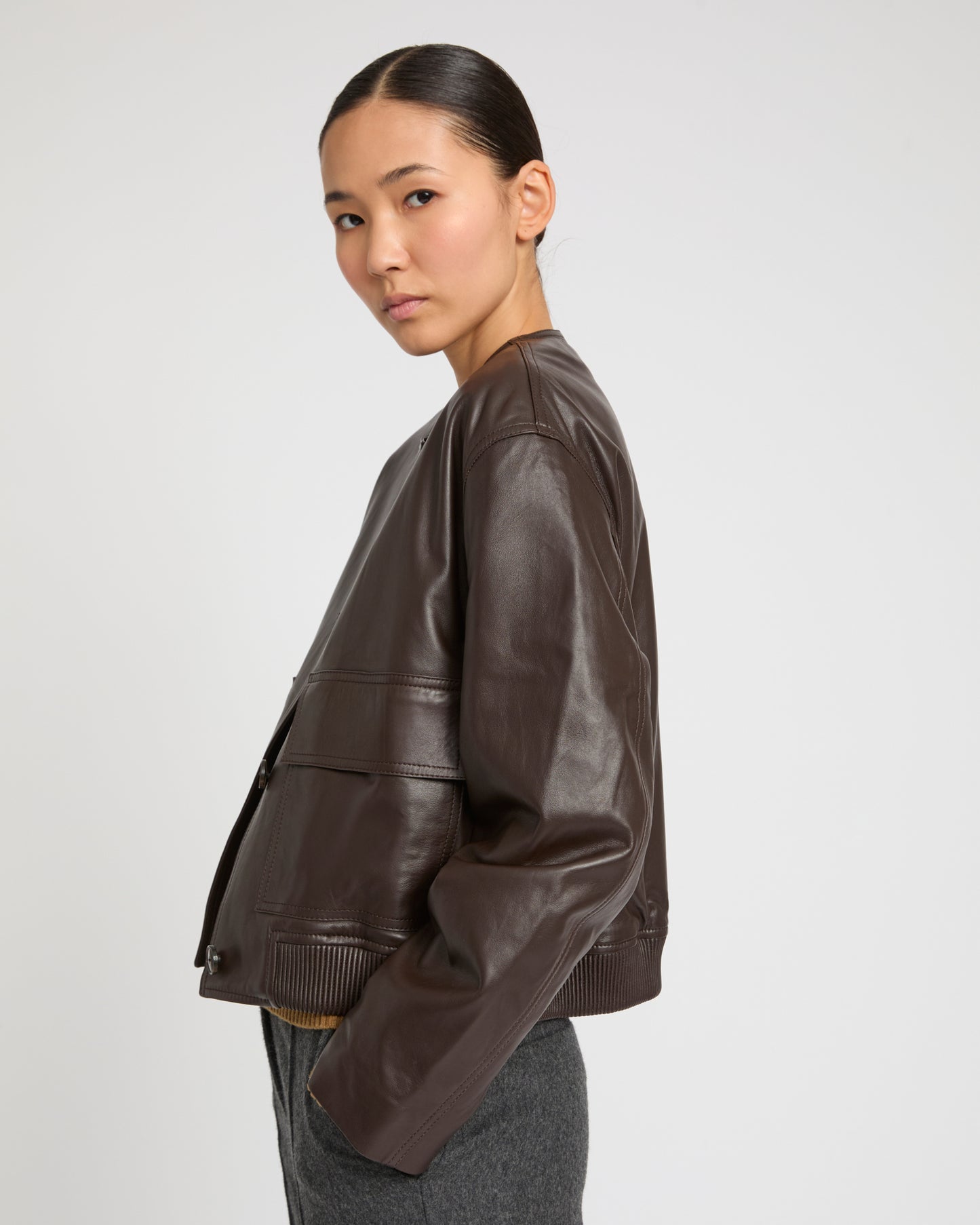 Lamb leather jacket