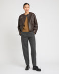 Lamb leather jacket