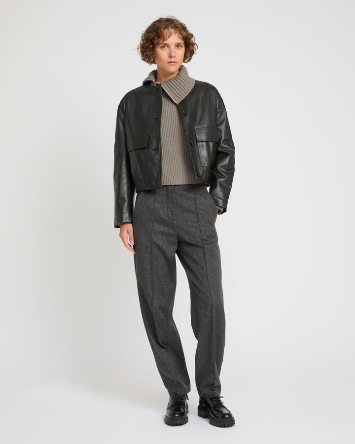 Lamb leather jacket