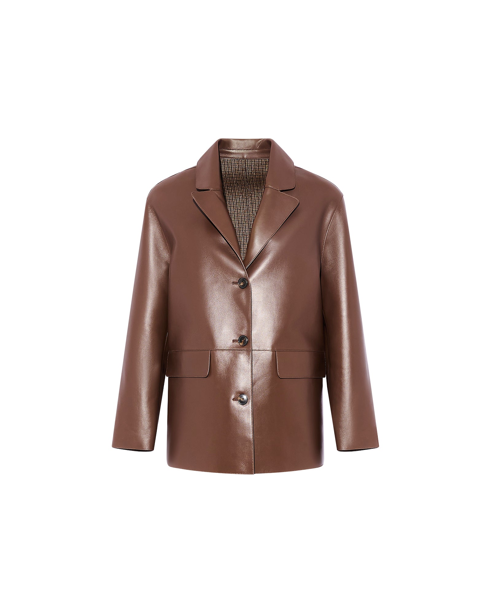 Woollen bonded leather jacket - Yves Salomon