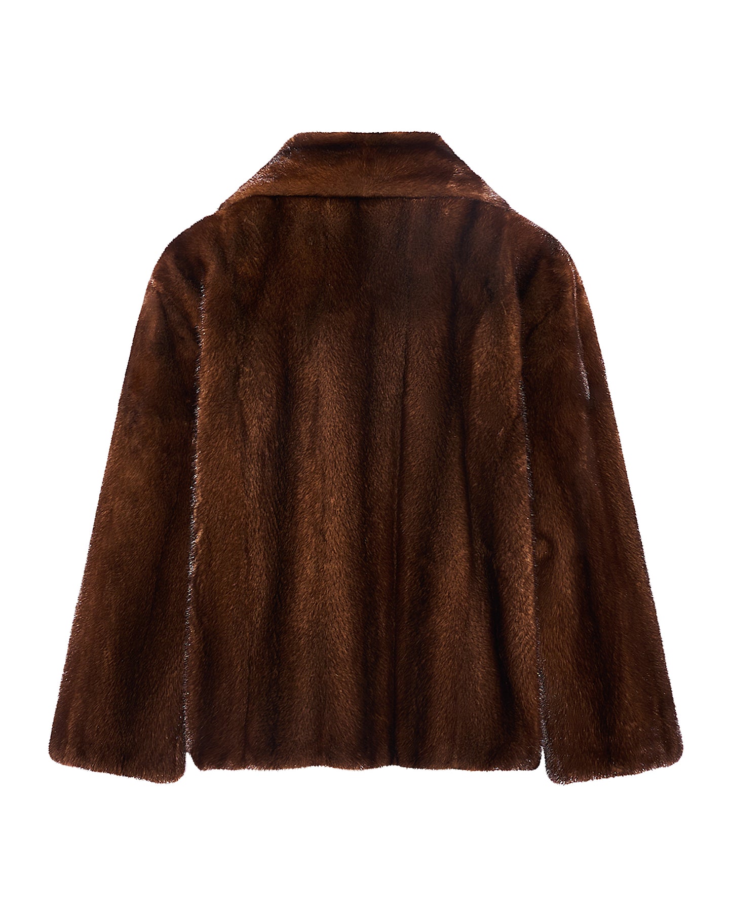 Short cross-front mink fur jacket - Yves Salomon