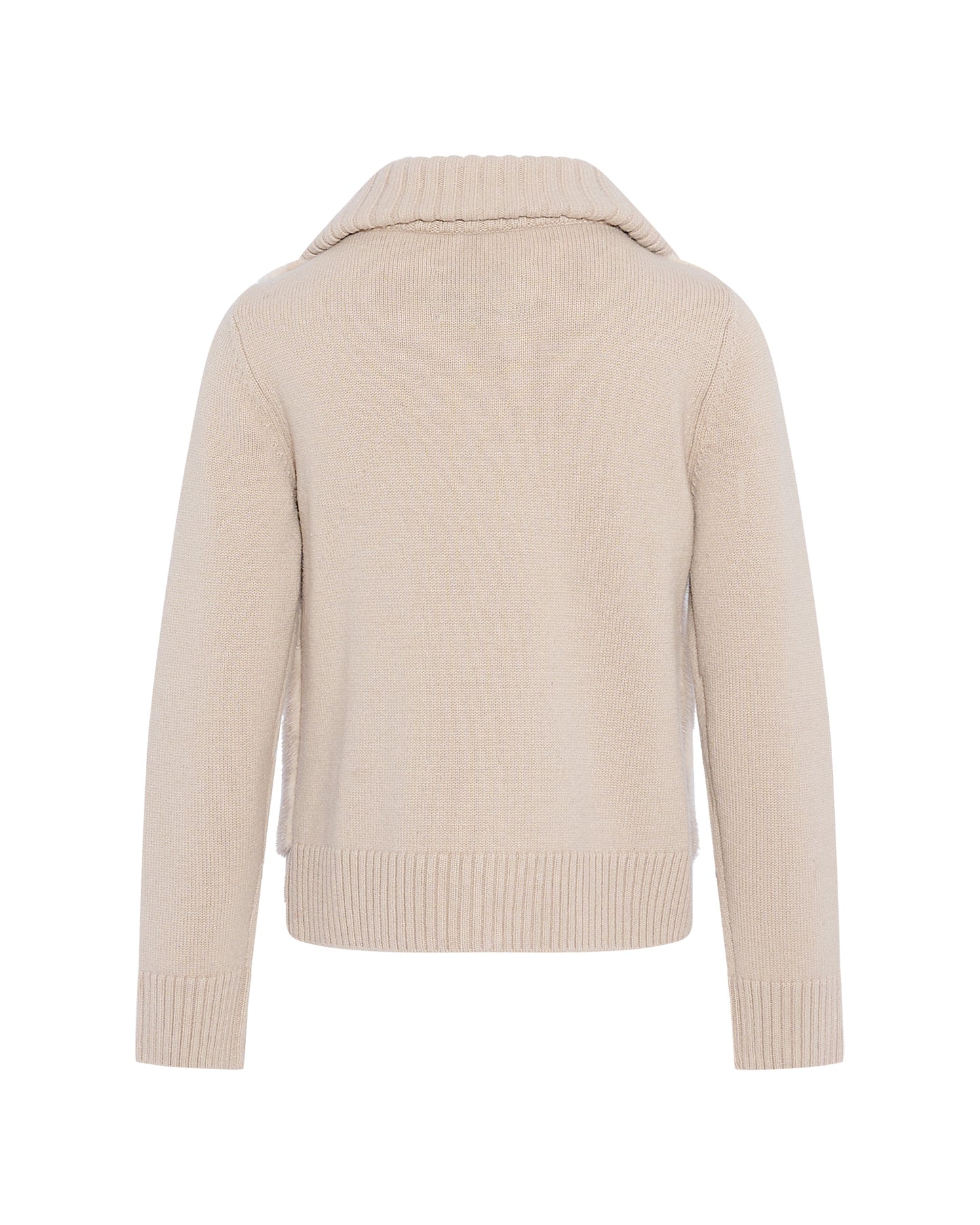 Mink fur and Merino knit jacket - Yves Salomon