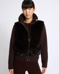 Mink fur and Merino knit jacket