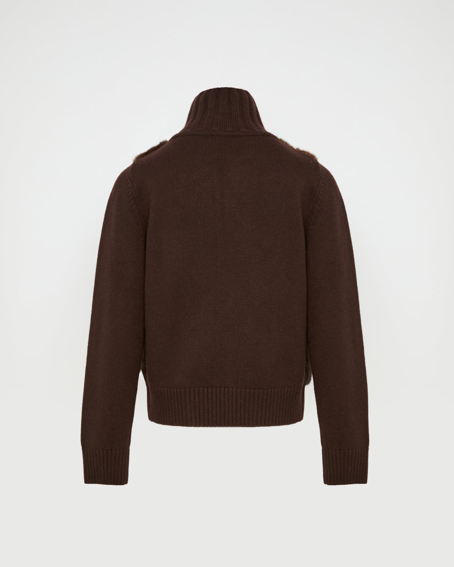Mink fur and Merino knit jacket