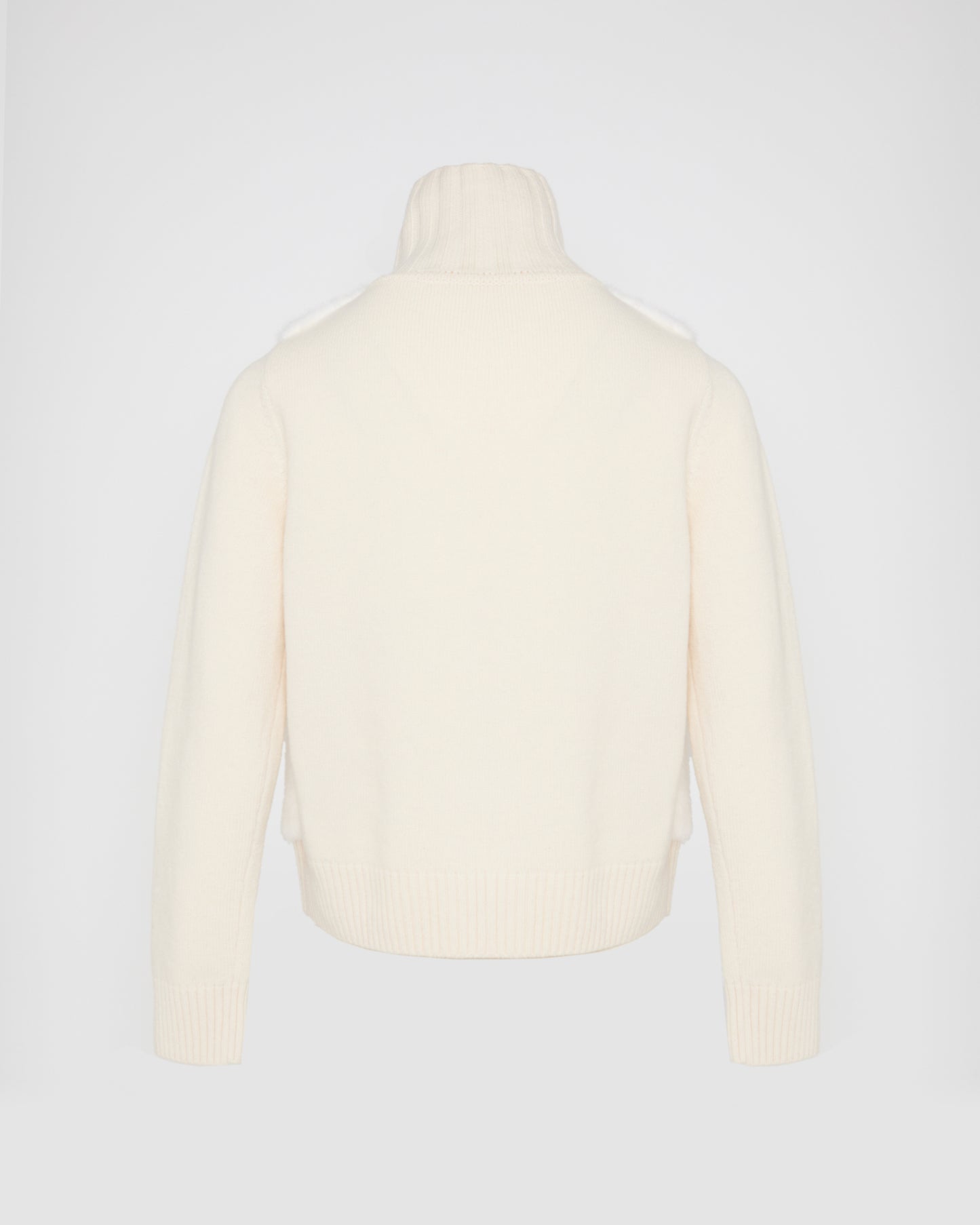 Mink fur and Merino knit jacket