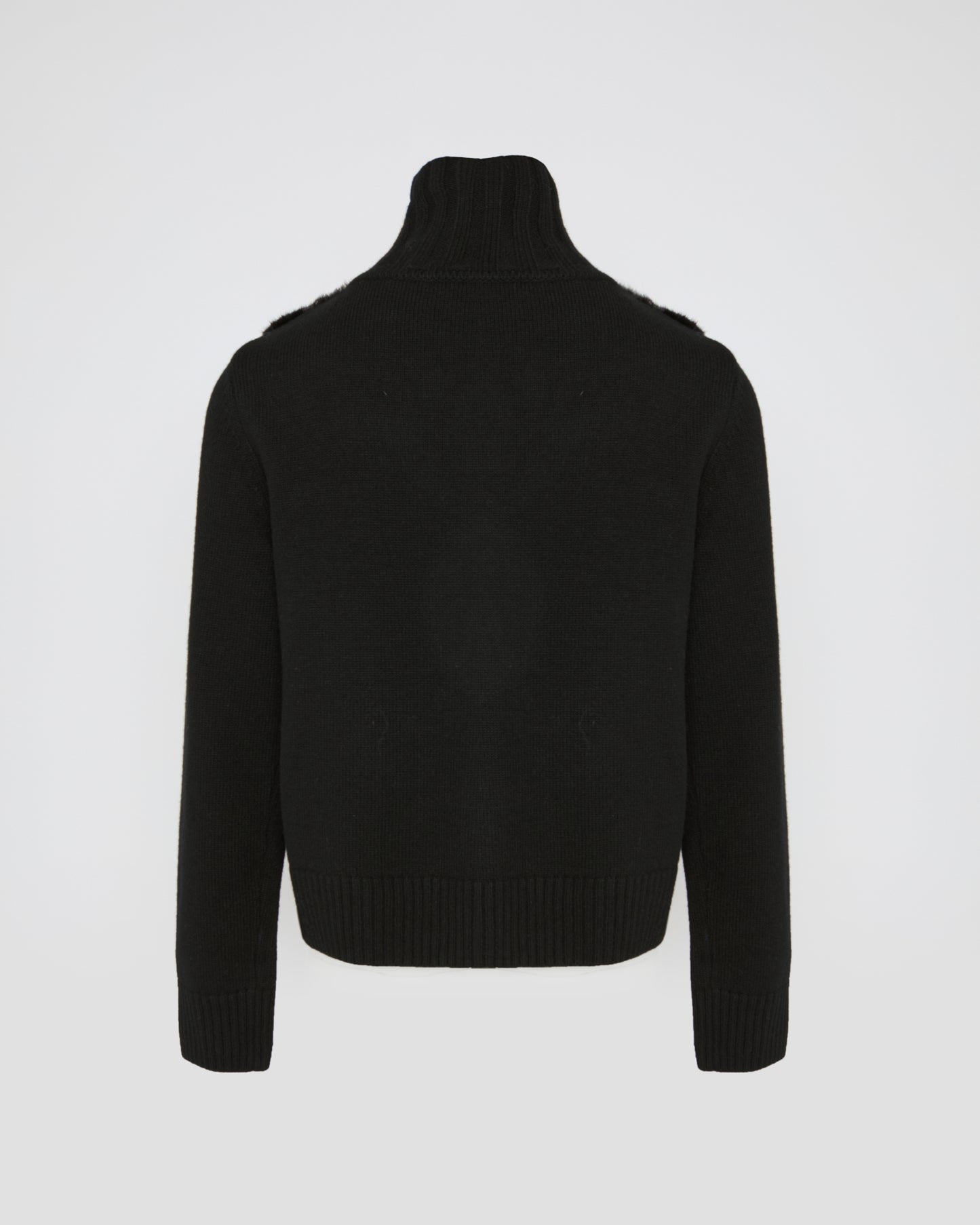 Mink fur and Merino knit jacket