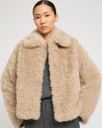 Cashmere lambskin and Merino knit jacket