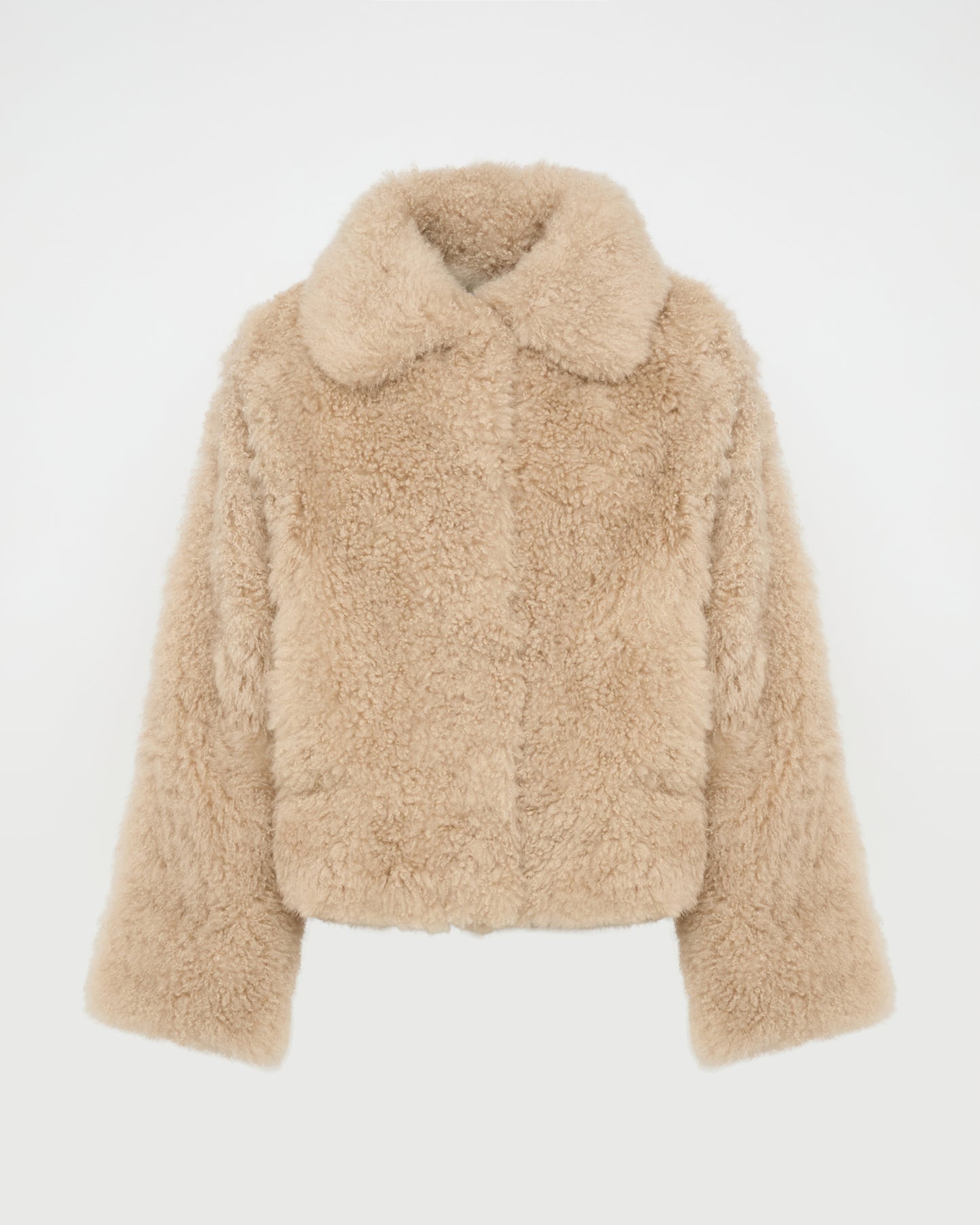 Cashmere lambskin and Merino knit jacket
