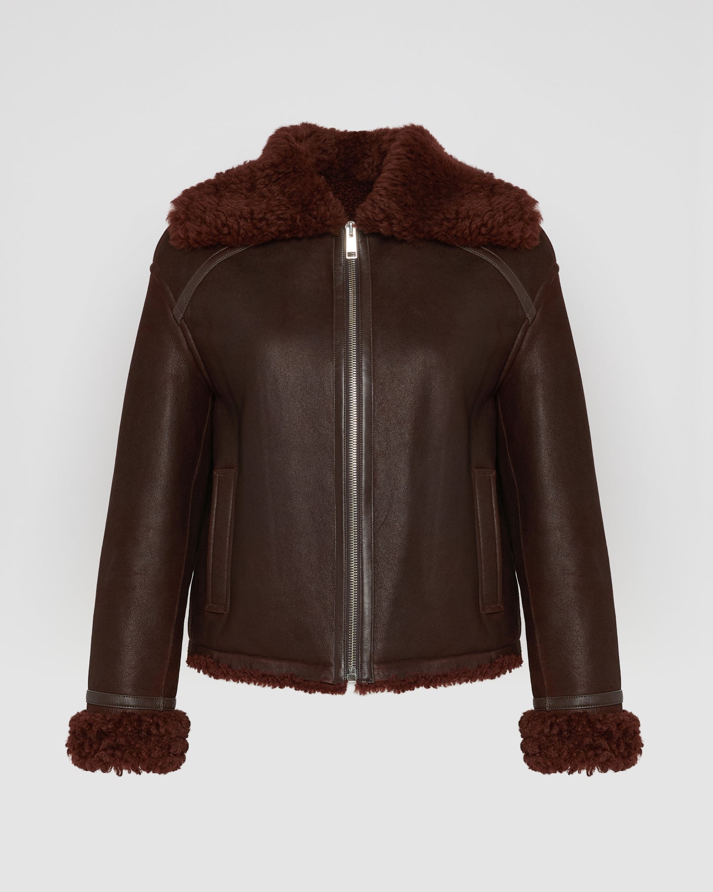 Gonfio Merino lambskin boxy jacket - Yves Salomon
