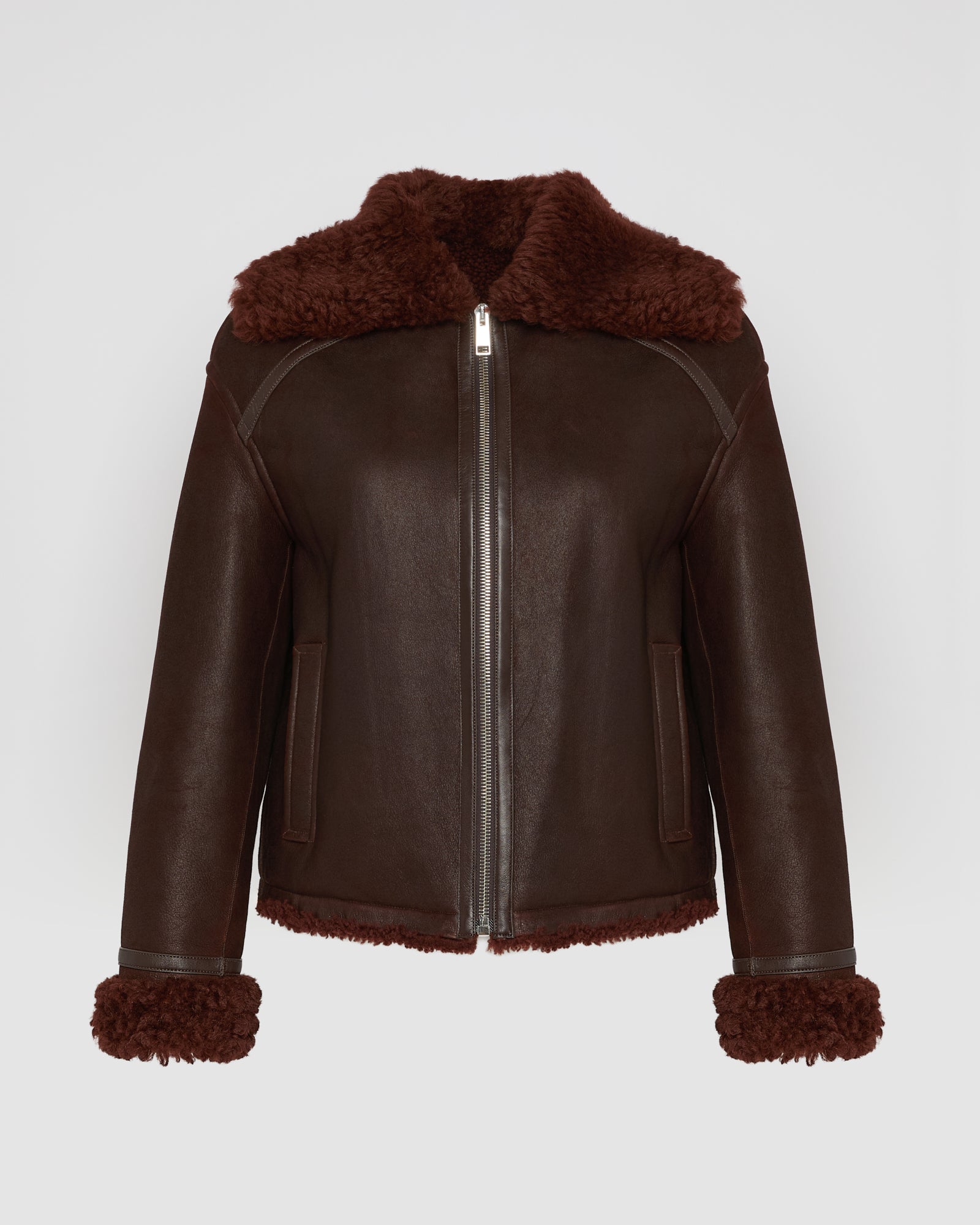 Gonfio Merino lambskin boxy jacket - Yves Salomon