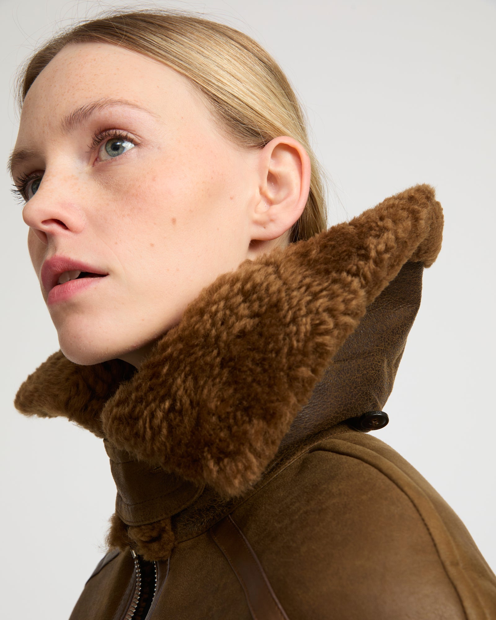 Gonfio Merino lambskin boxy jacket - Yves Salomon