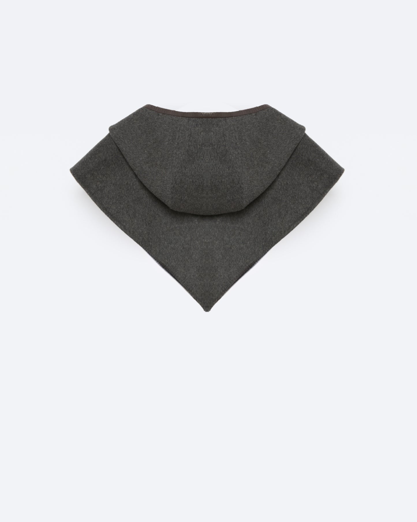 Double-sided cashmere wool hooded scarf -Yves Salomon