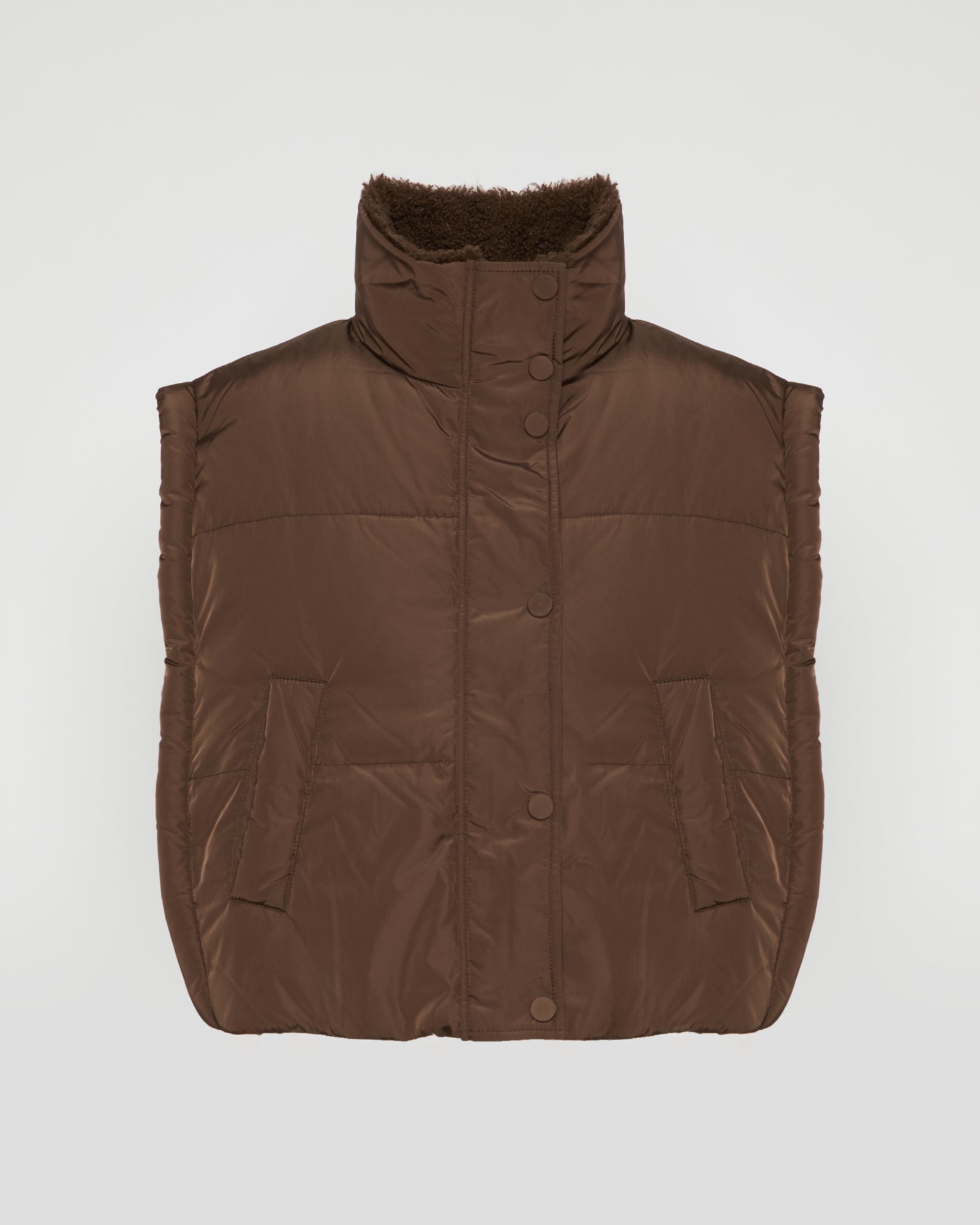 Winter sale & boxing day Yves Salomon -Technical fabric and merinillo padded hood bib