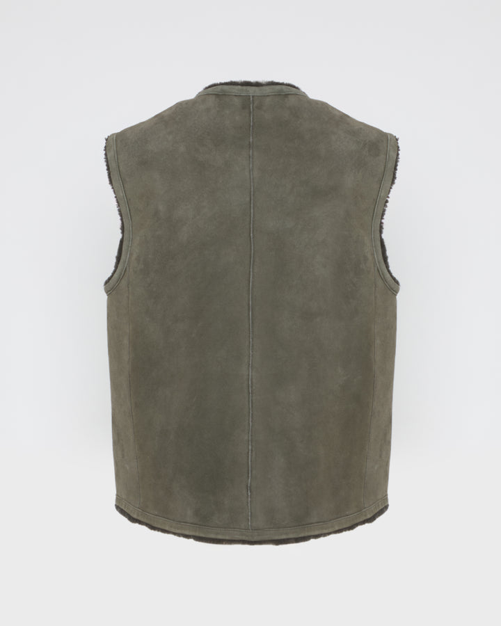 Curly merino down gilet -Yves Salomon