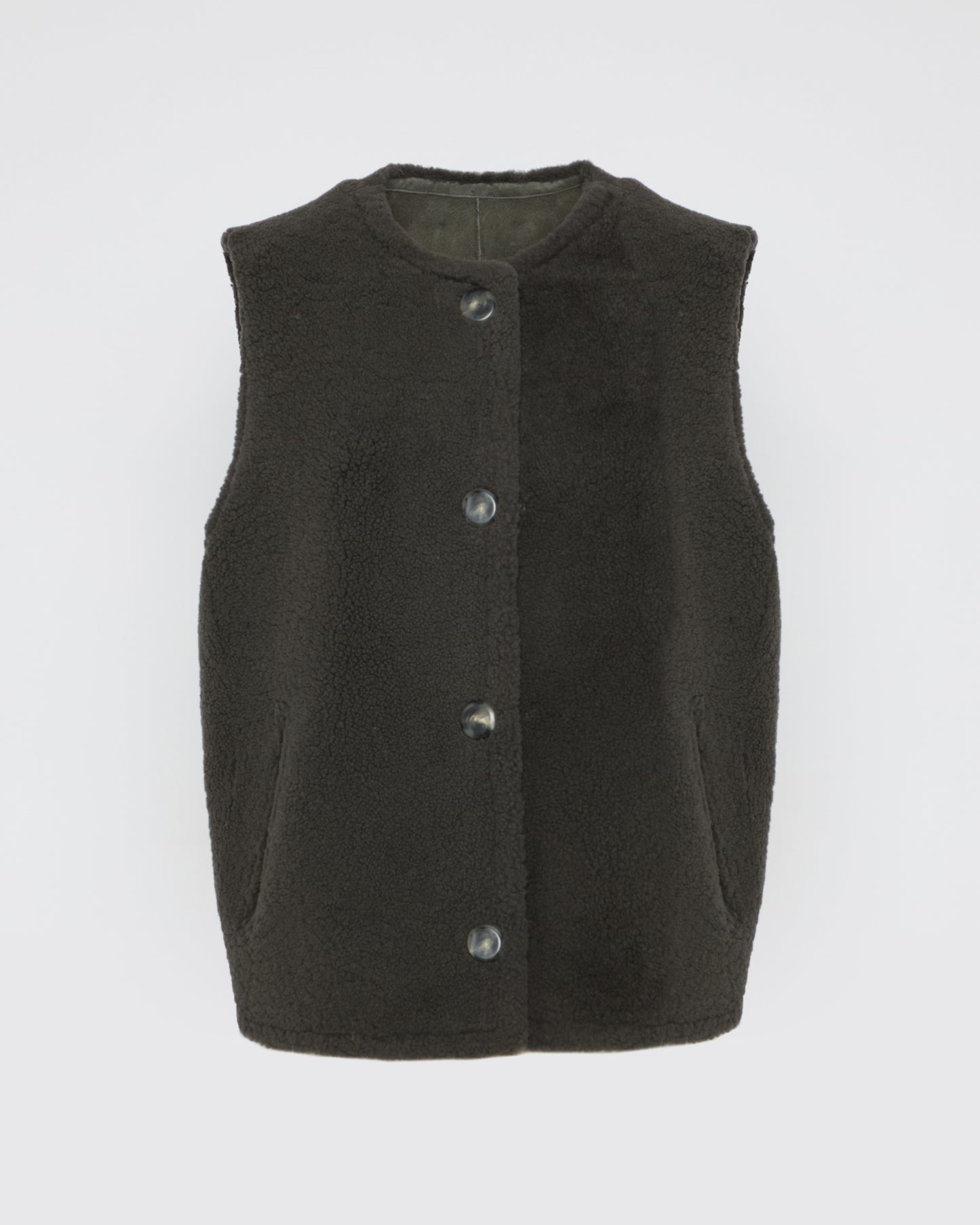 Curly merino down gilet -Yves Salomon