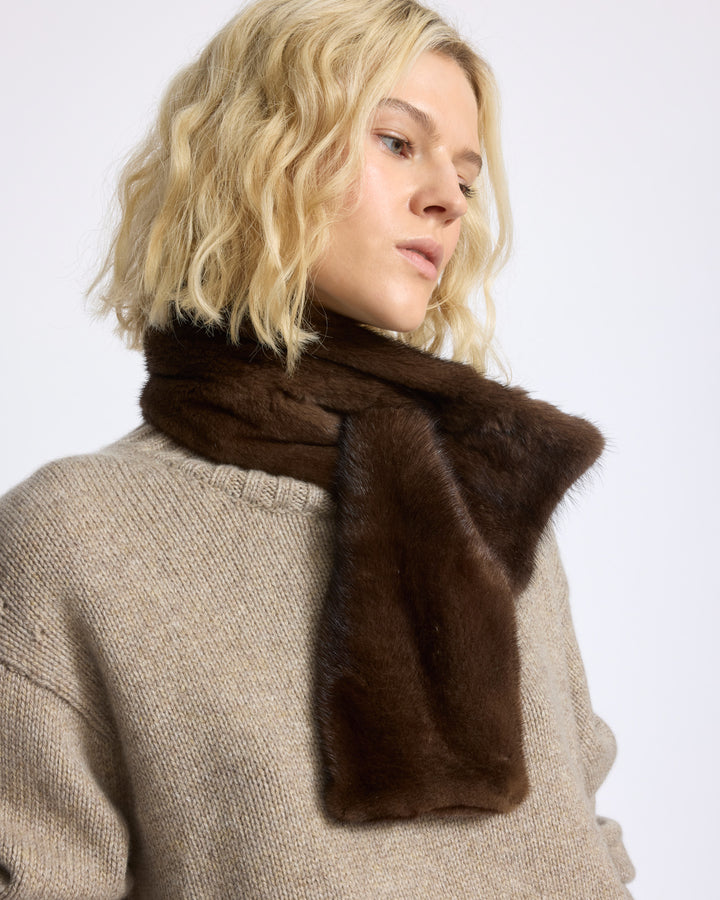 Mink fur scarf - Yves Salomon - New Fall/Winter Collection