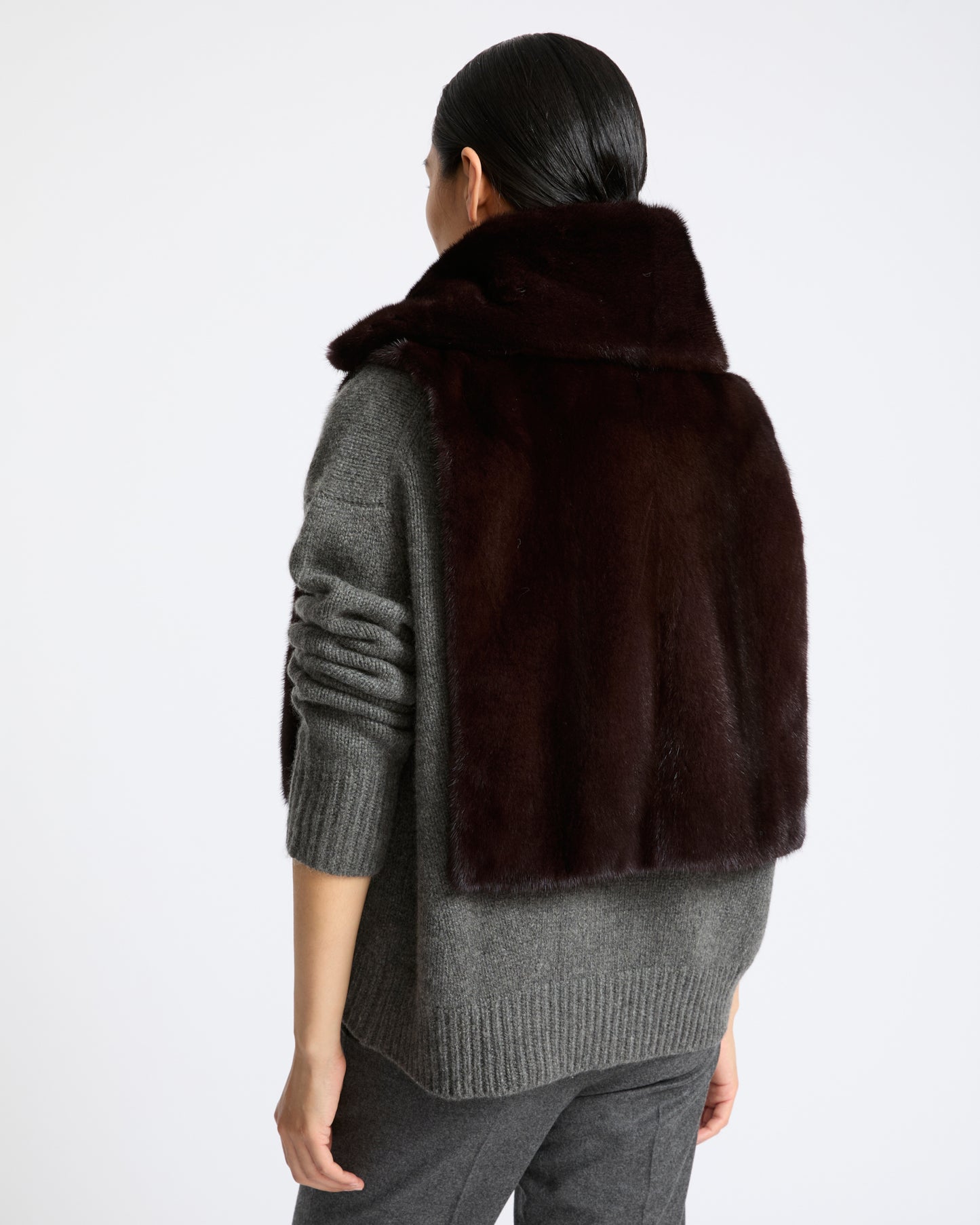 Mink fur bib - Yves Salomon - New Fall Winter Collection