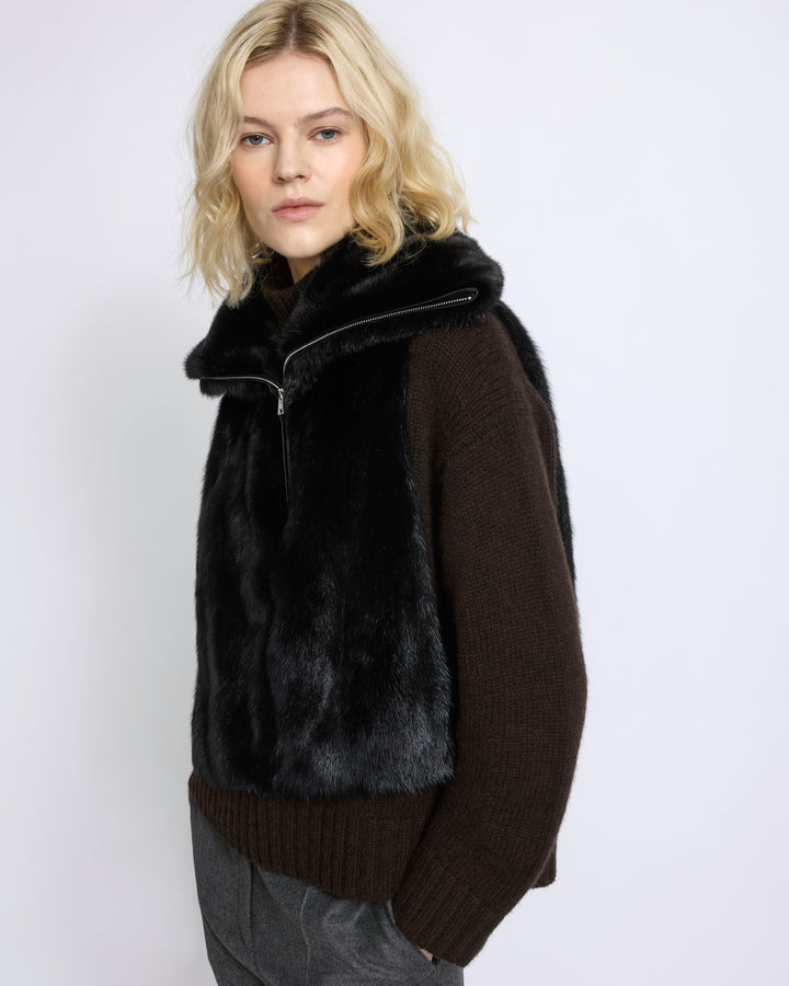 Mink fur bib - Yves Salomon - New Fall/Winter Collection